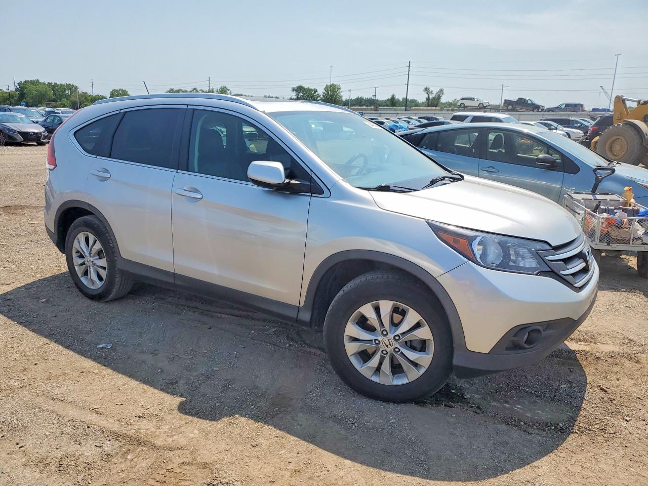 2013 Honda Cr-v Exl Silver vin: 2HKRM4H78DH626702