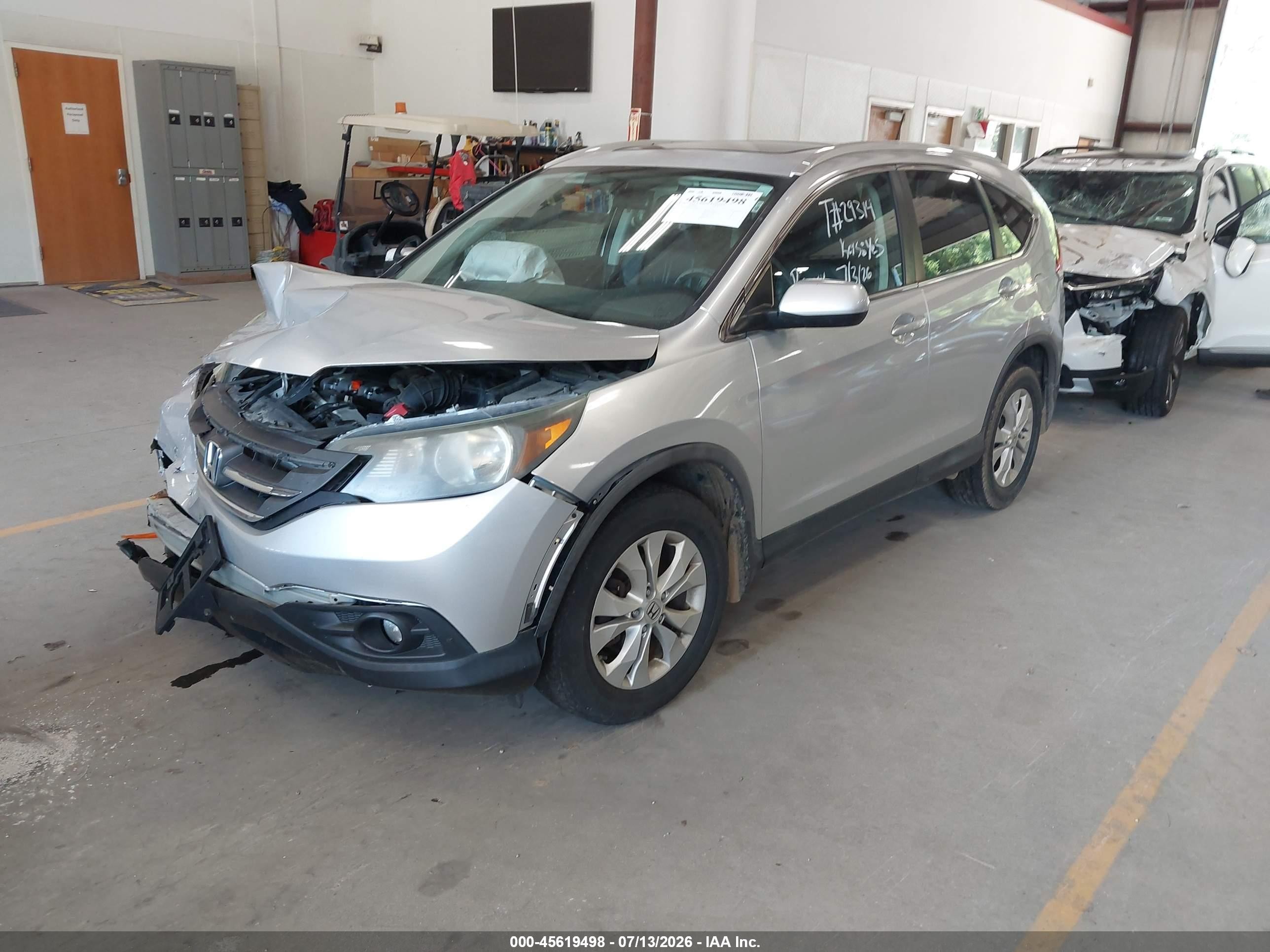 2013 Honda Cr-v Ex-l Silver vin: 2HKRM4H78DH633858