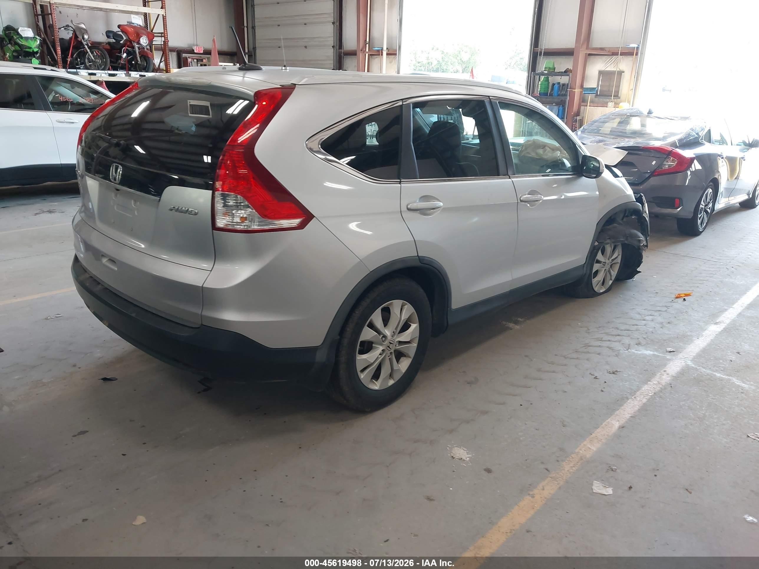 2013 Honda Cr-v Ex-l Silver vin: 2HKRM4H78DH633858