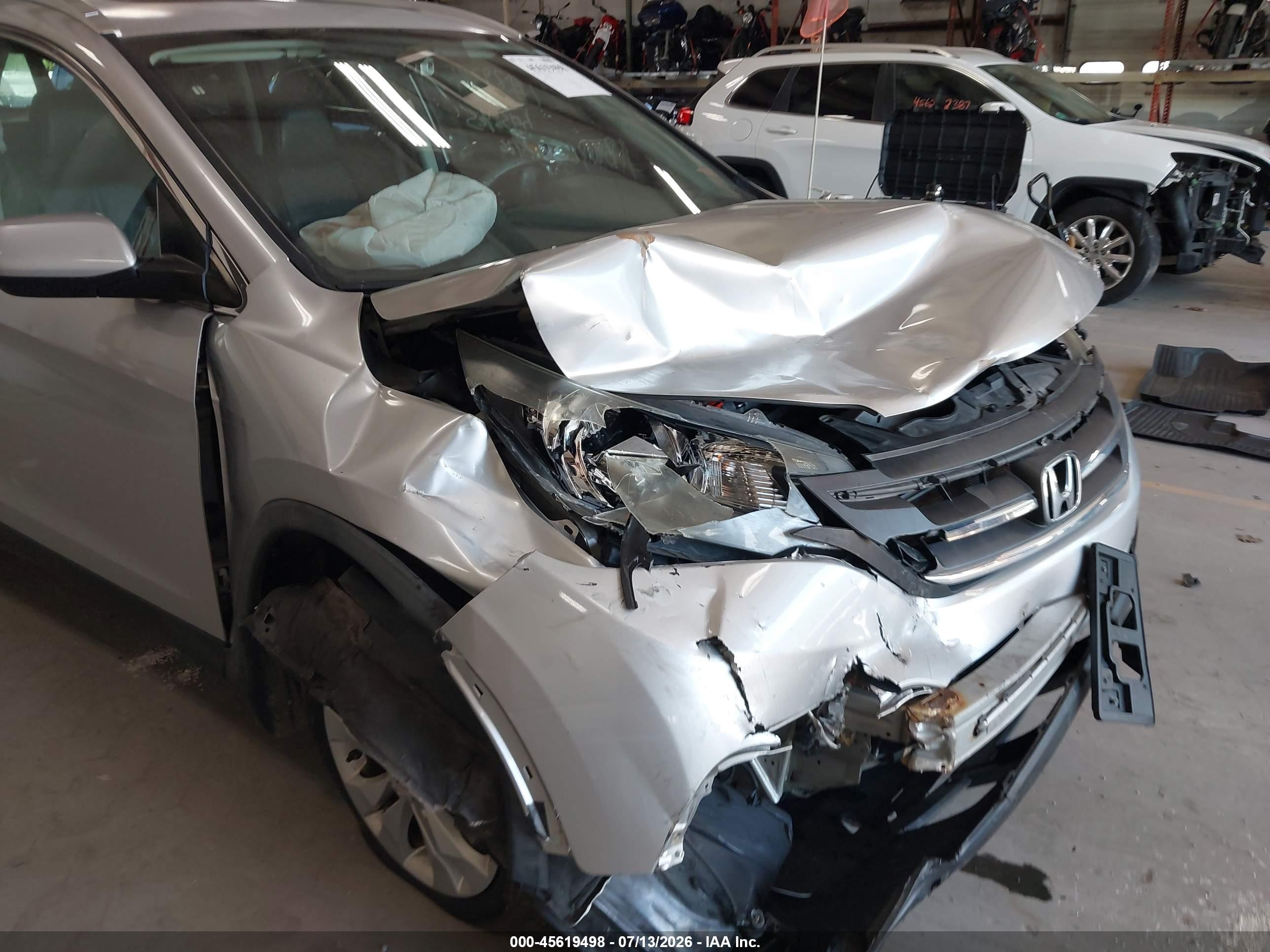 2013 Honda Cr-v Ex-l Silver vin: 2HKRM4H78DH633858