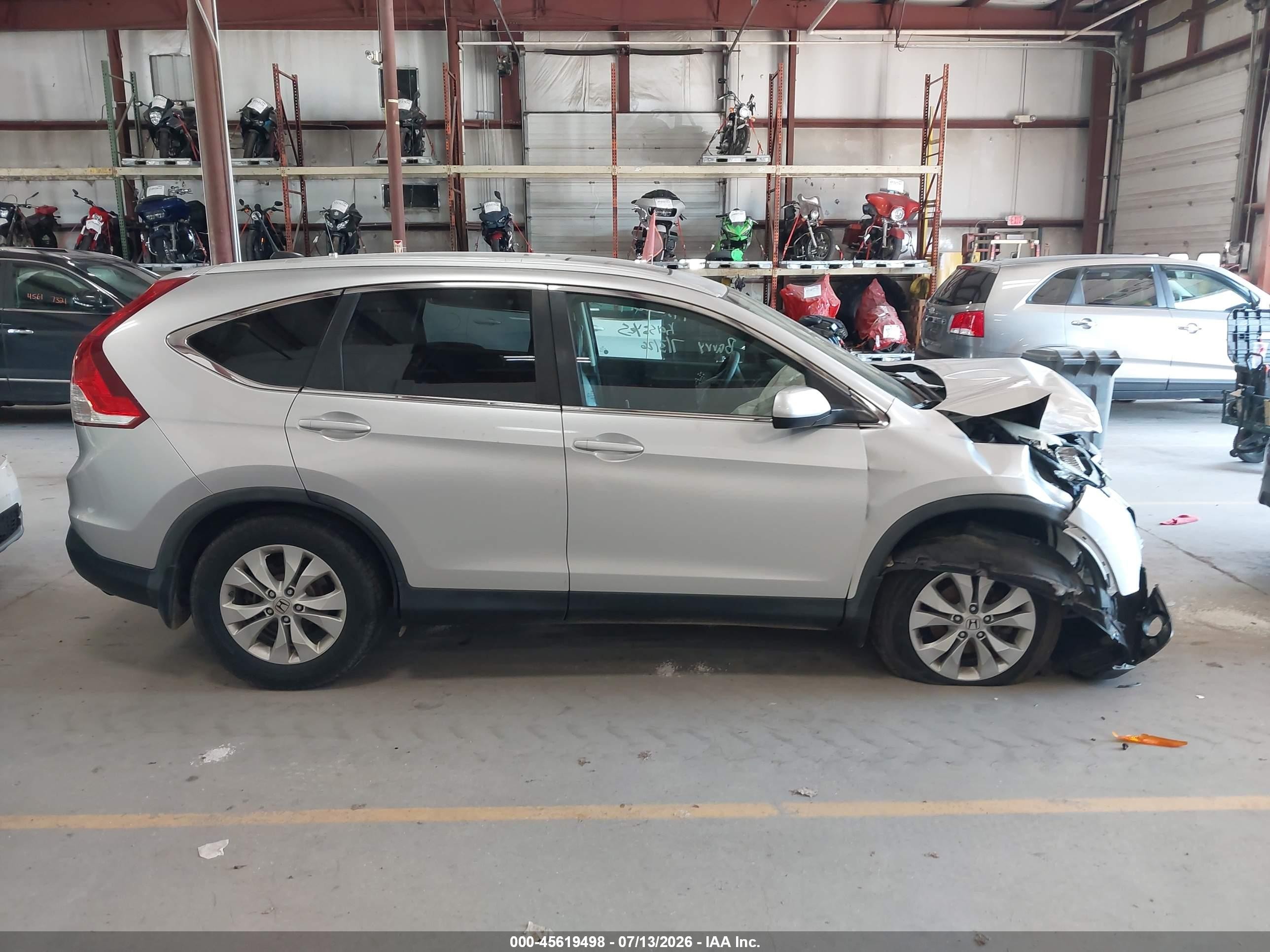 2013 Honda Cr-v Ex-l Silver vin: 2HKRM4H78DH633858