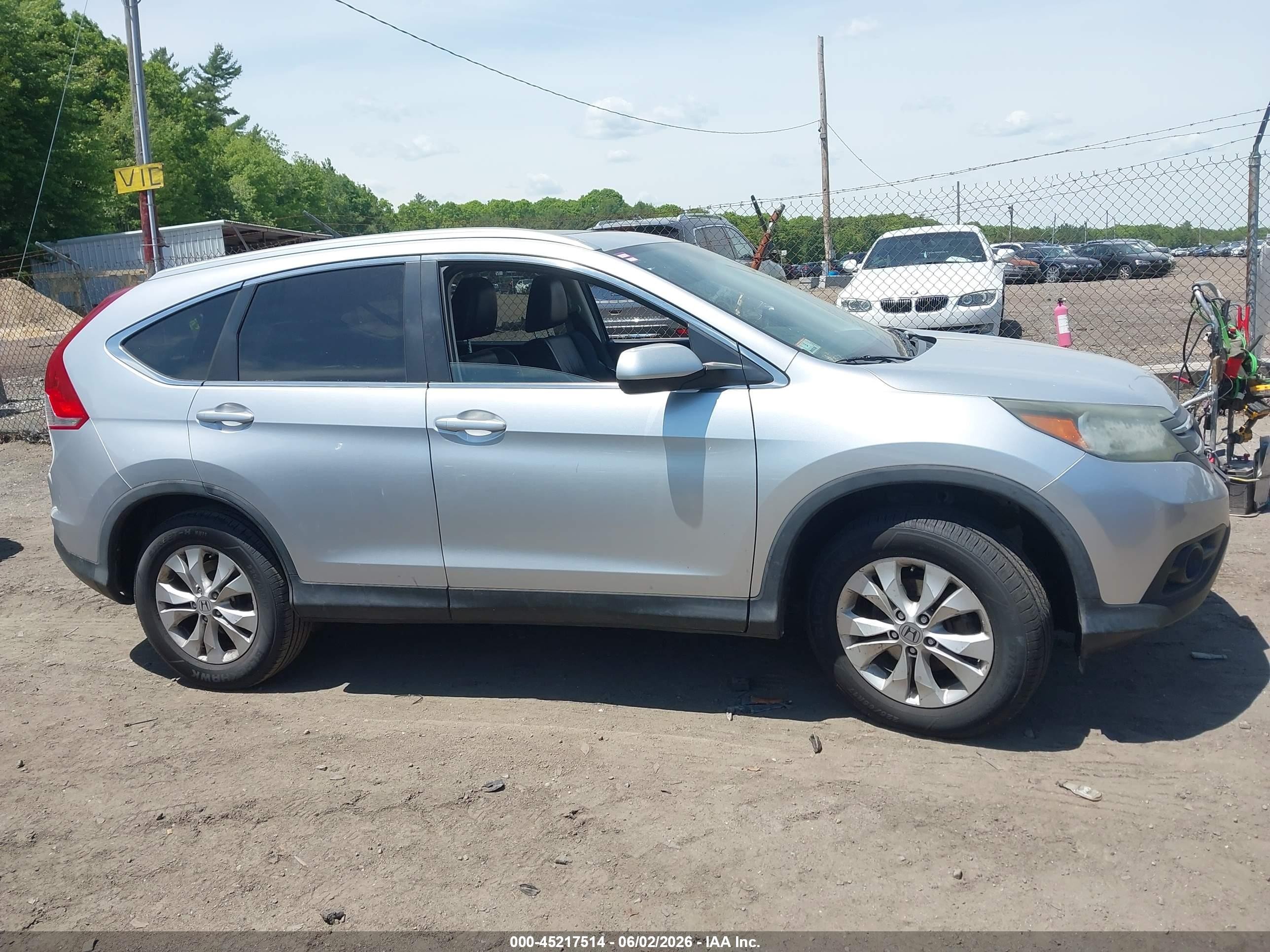 2013 Honda Cr-v Ex-l Silver vin: 2HKRM4H78DH638574