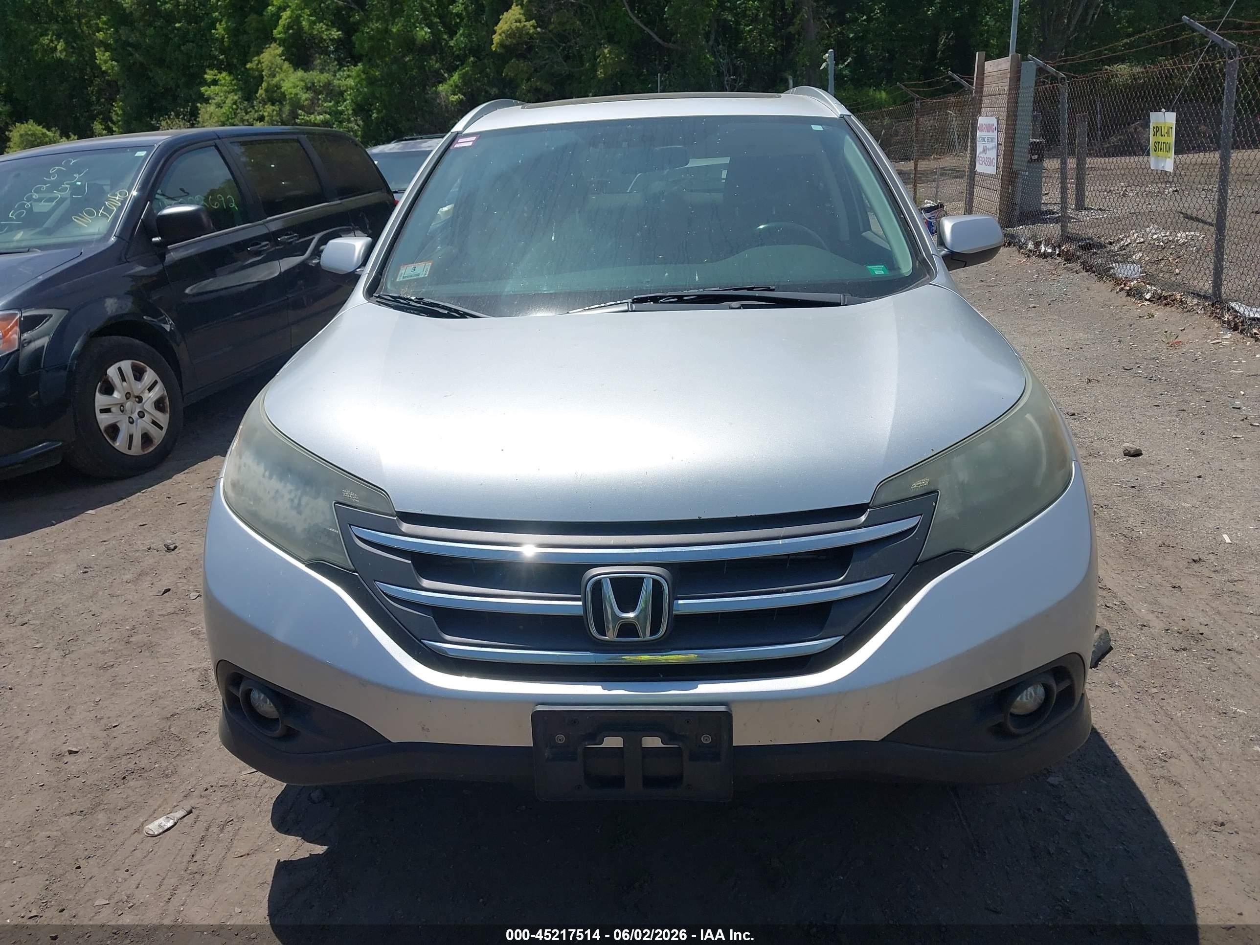 2013 Honda Cr-v Ex-l Silver vin: 2HKRM4H78DH638574