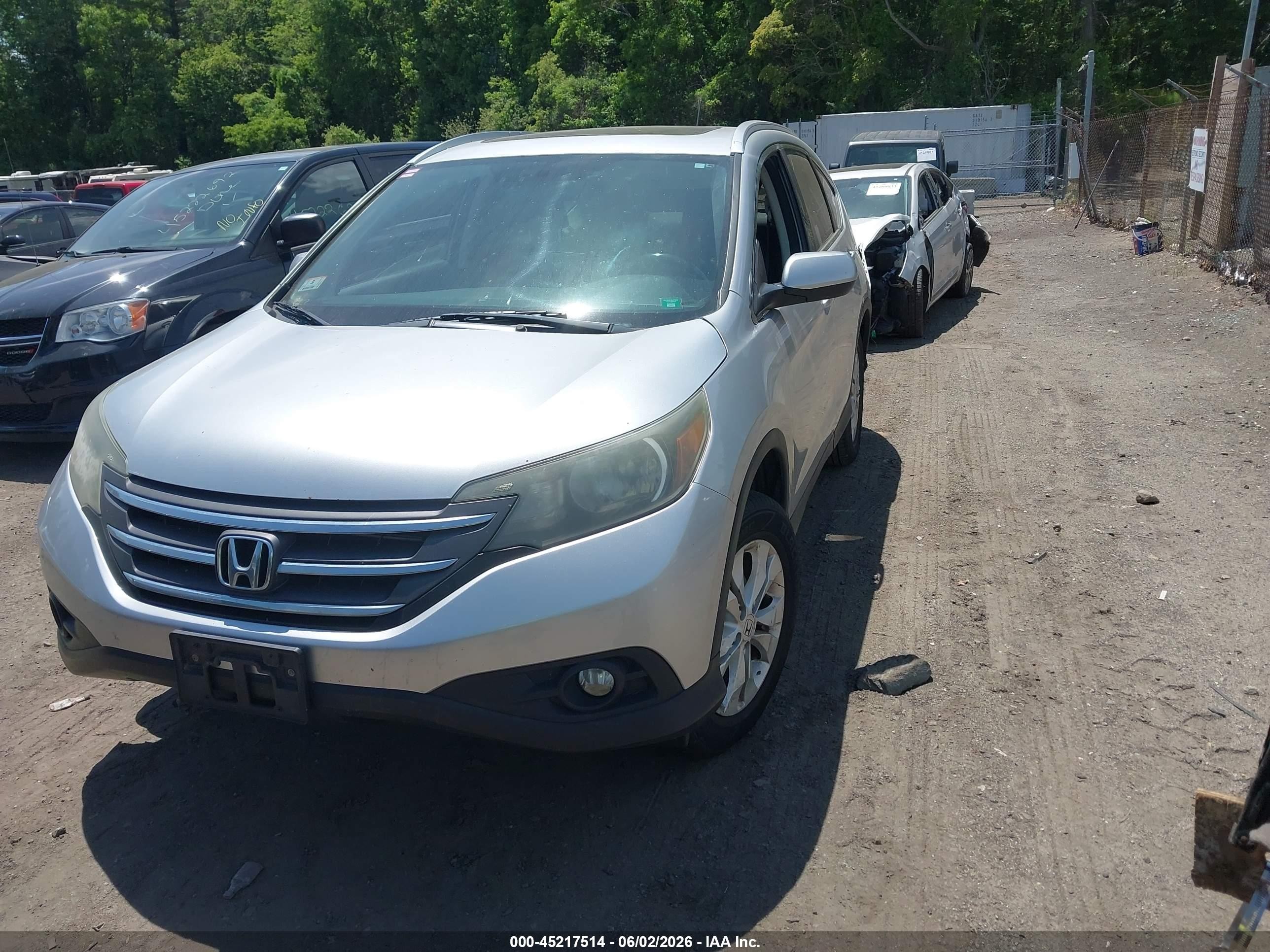 2013 Honda Cr-v Ex-l Silver vin: 2HKRM4H78DH638574