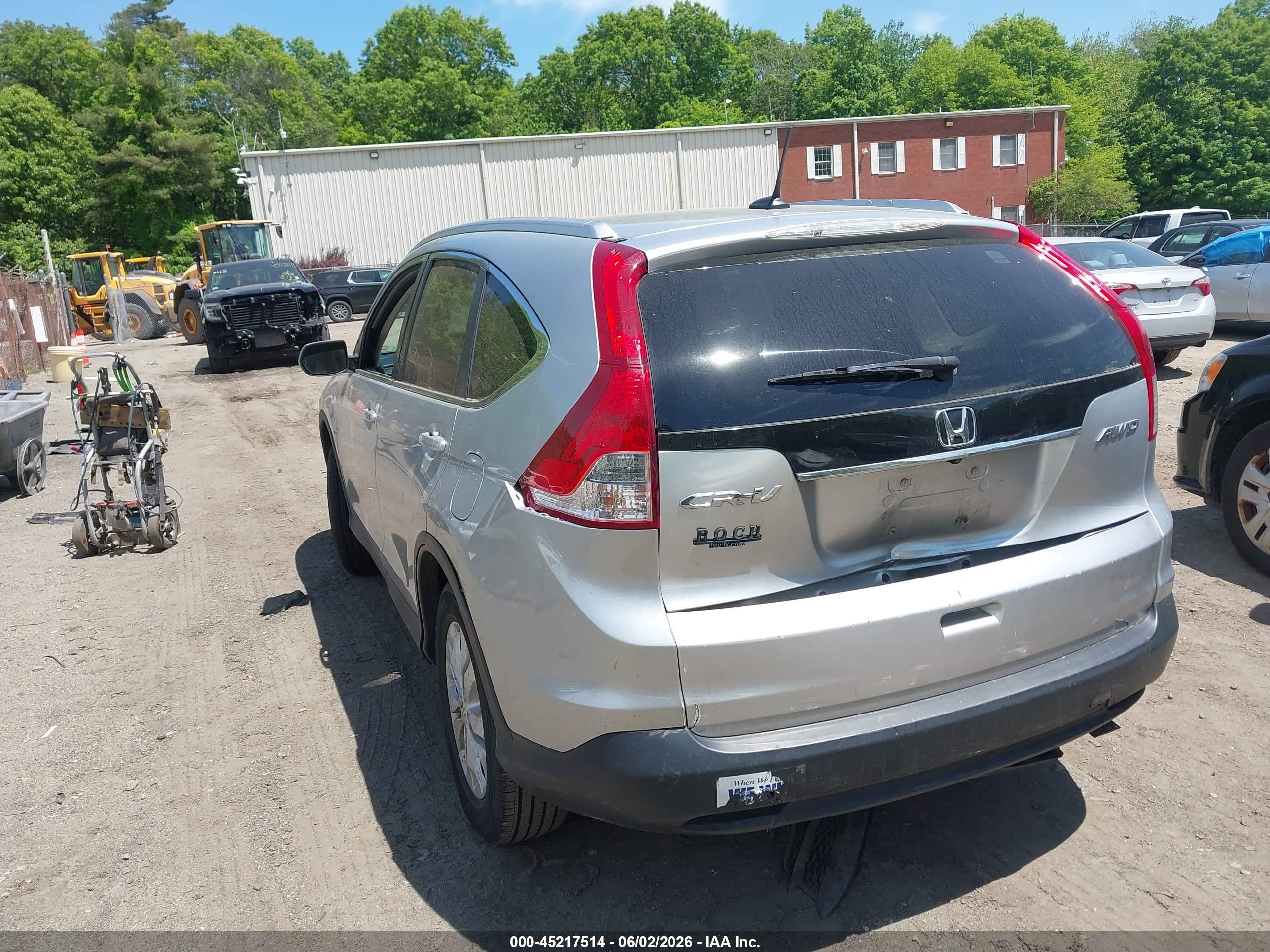 2013 Honda Cr-v Ex-l Silver vin: 2HKRM4H78DH638574