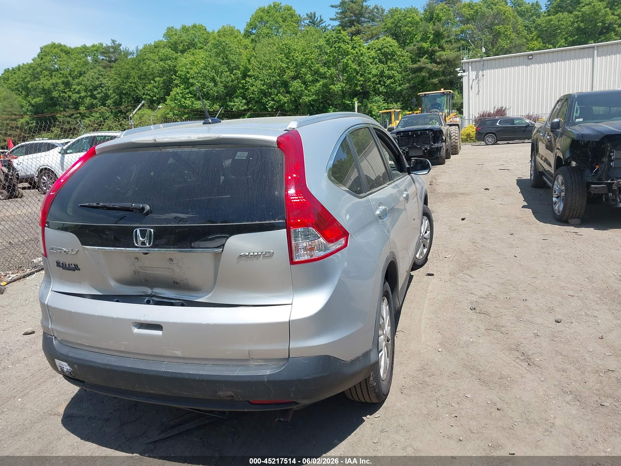 2013 Honda Cr-v Ex-l Silver vin: 2HKRM4H78DH638574