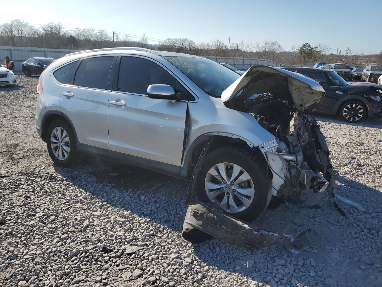 2013 Honda Cr-v Exl Silver vin: 2HKRM4H78DH638588