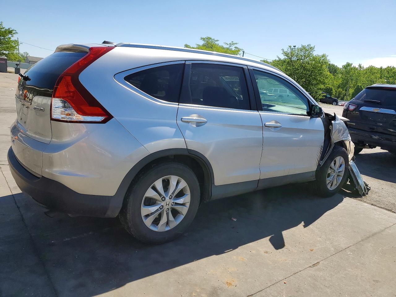 2013 Honda Cr-v Exl Silver vin: 2HKRM4H78DH648165