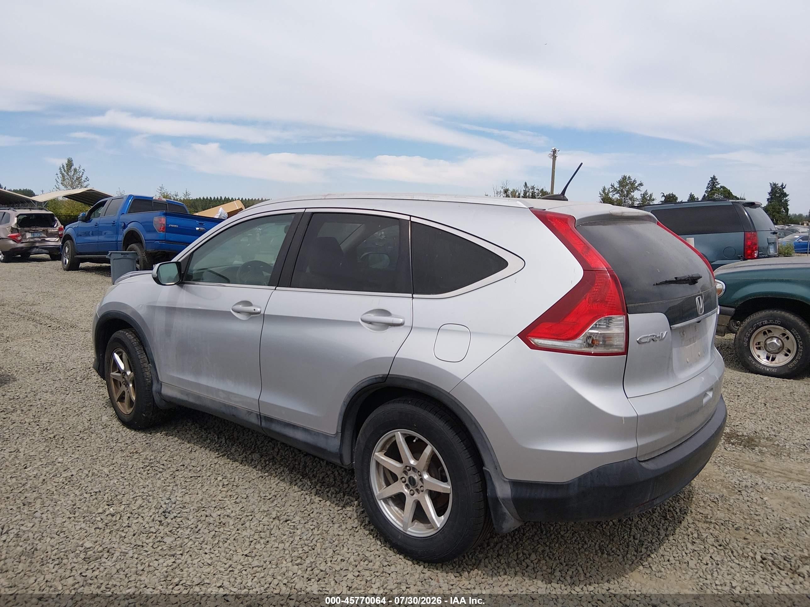 2013 Honda Cr-v Ex-l Серебряный vin: 2HKRM4H78DH660882
