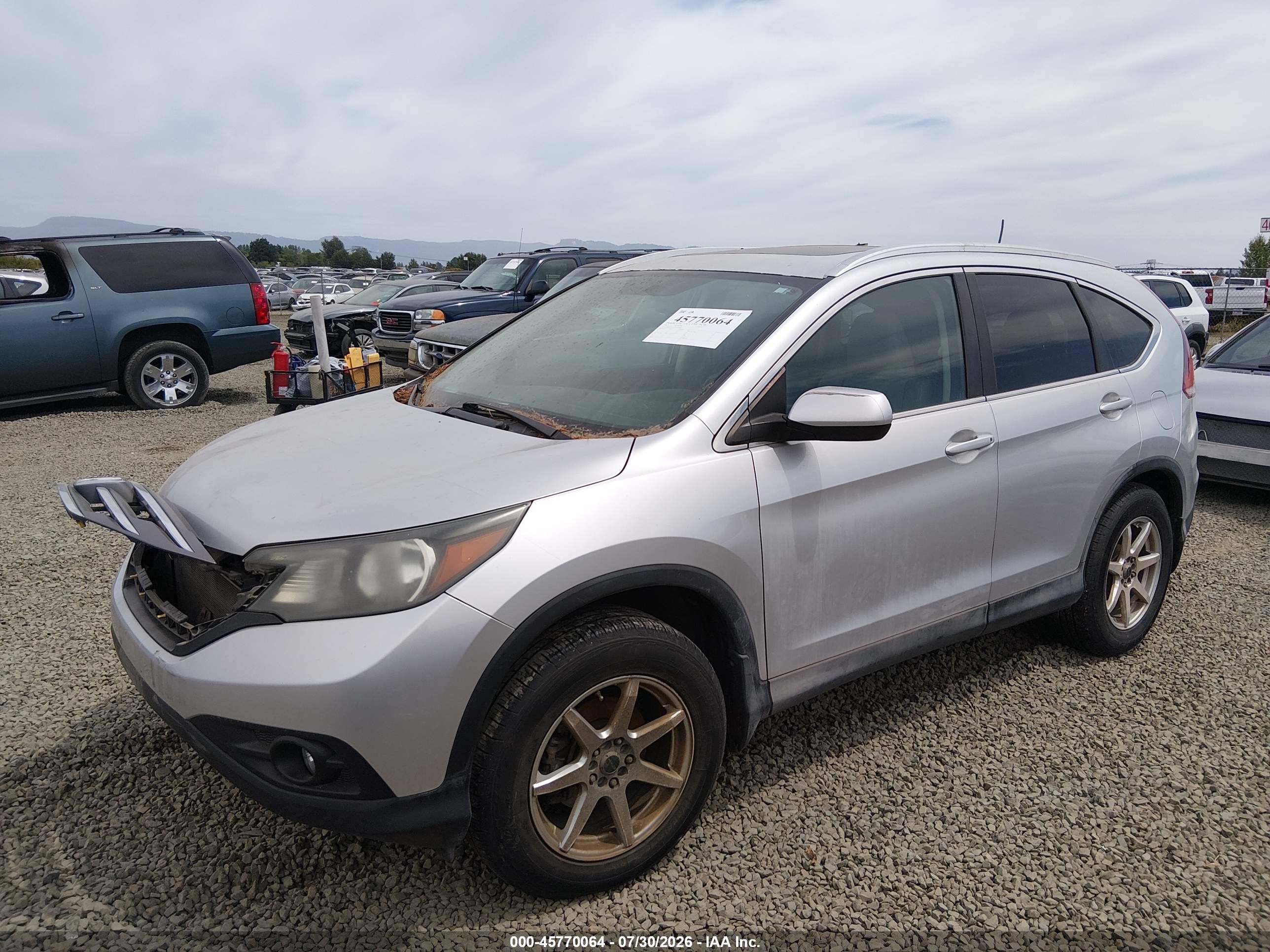 2013 Honda Cr-v Ex-l Серебряный vin: 2HKRM4H78DH660882