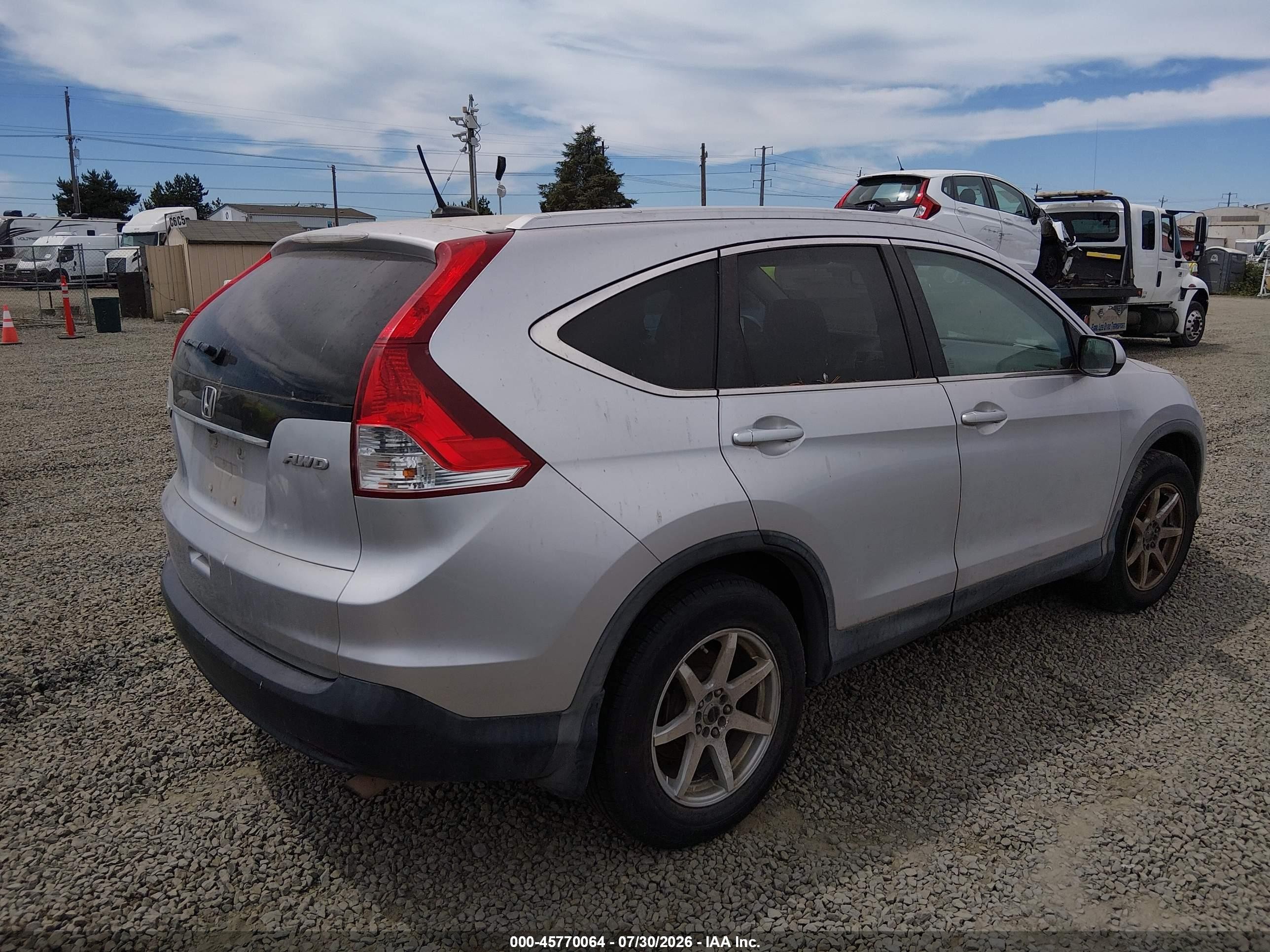 2013 Honda Cr-v Ex-l Серебряный vin: 2HKRM4H78DH660882