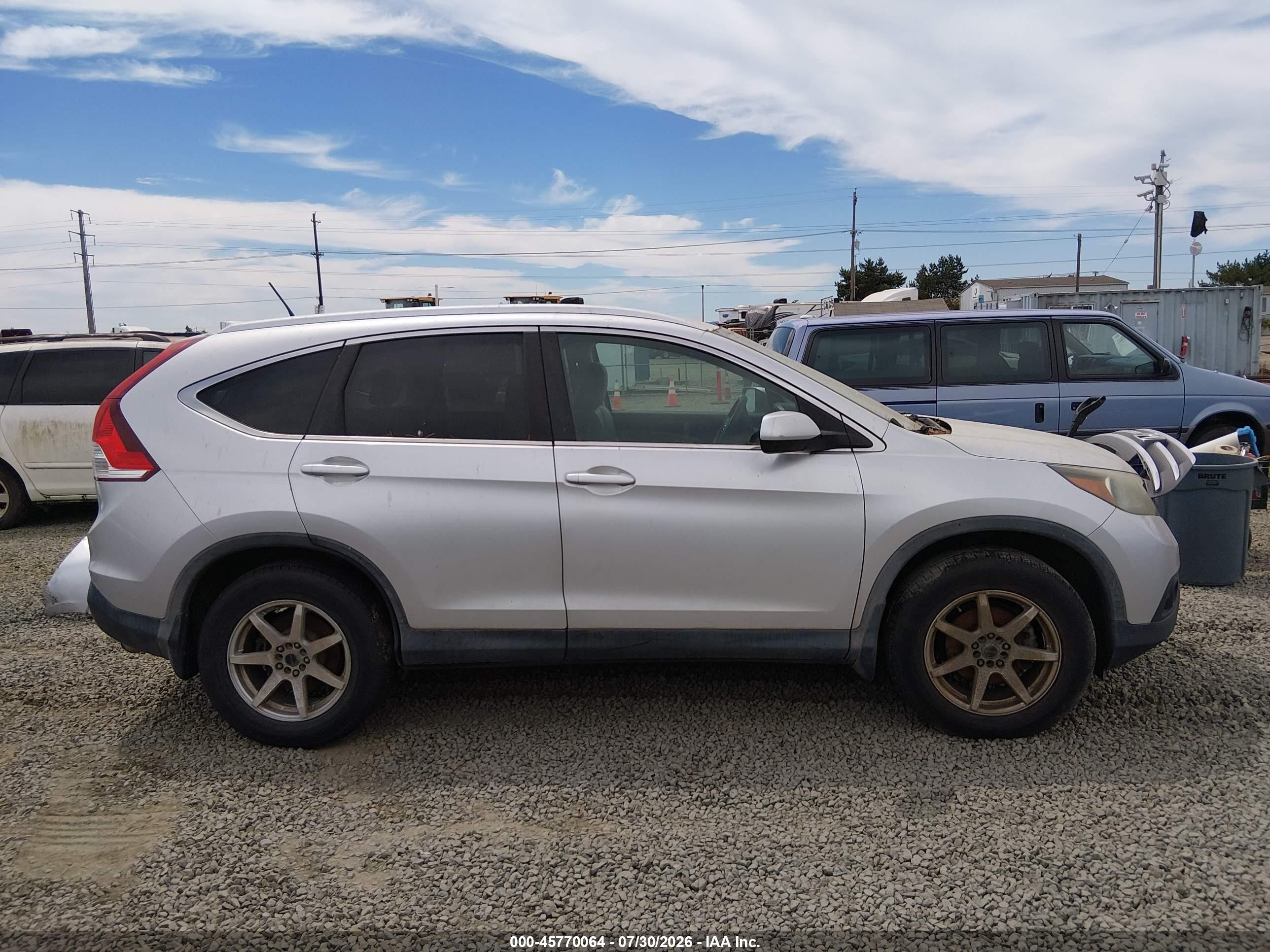 2013 Honda Cr-v Ex-l Серебряный vin: 2HKRM4H78DH660882