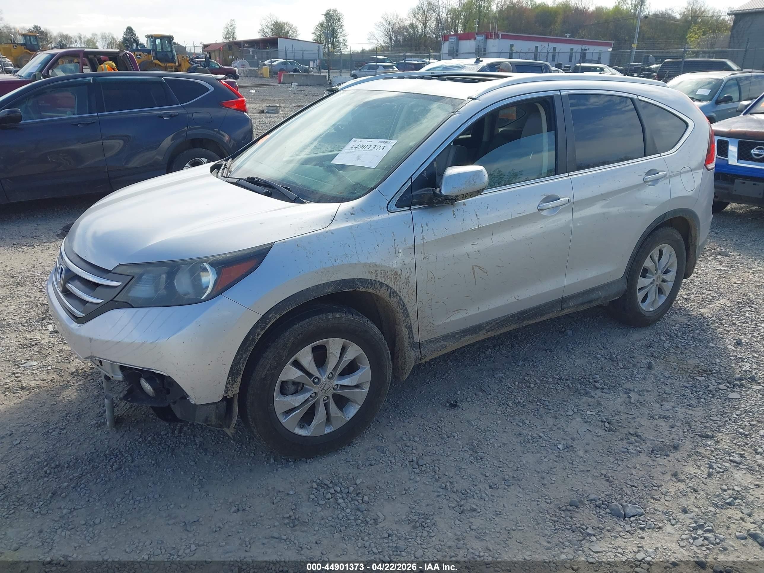 2013 Honda Cr-v Ex-l Silver vin: 2HKRM4H78DH670263