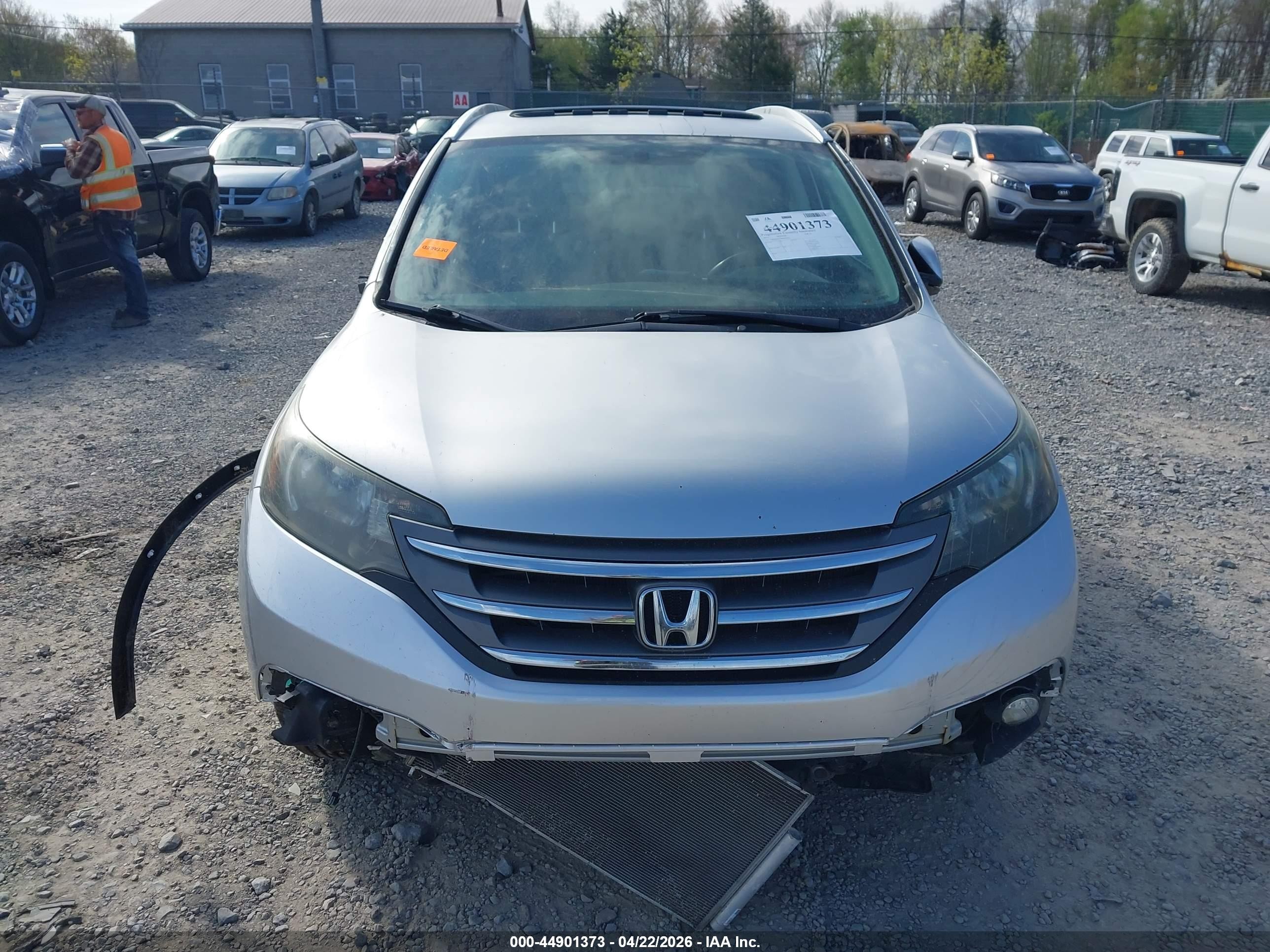 2013 Honda Cr-v Ex-l Silver vin: 2HKRM4H78DH670263