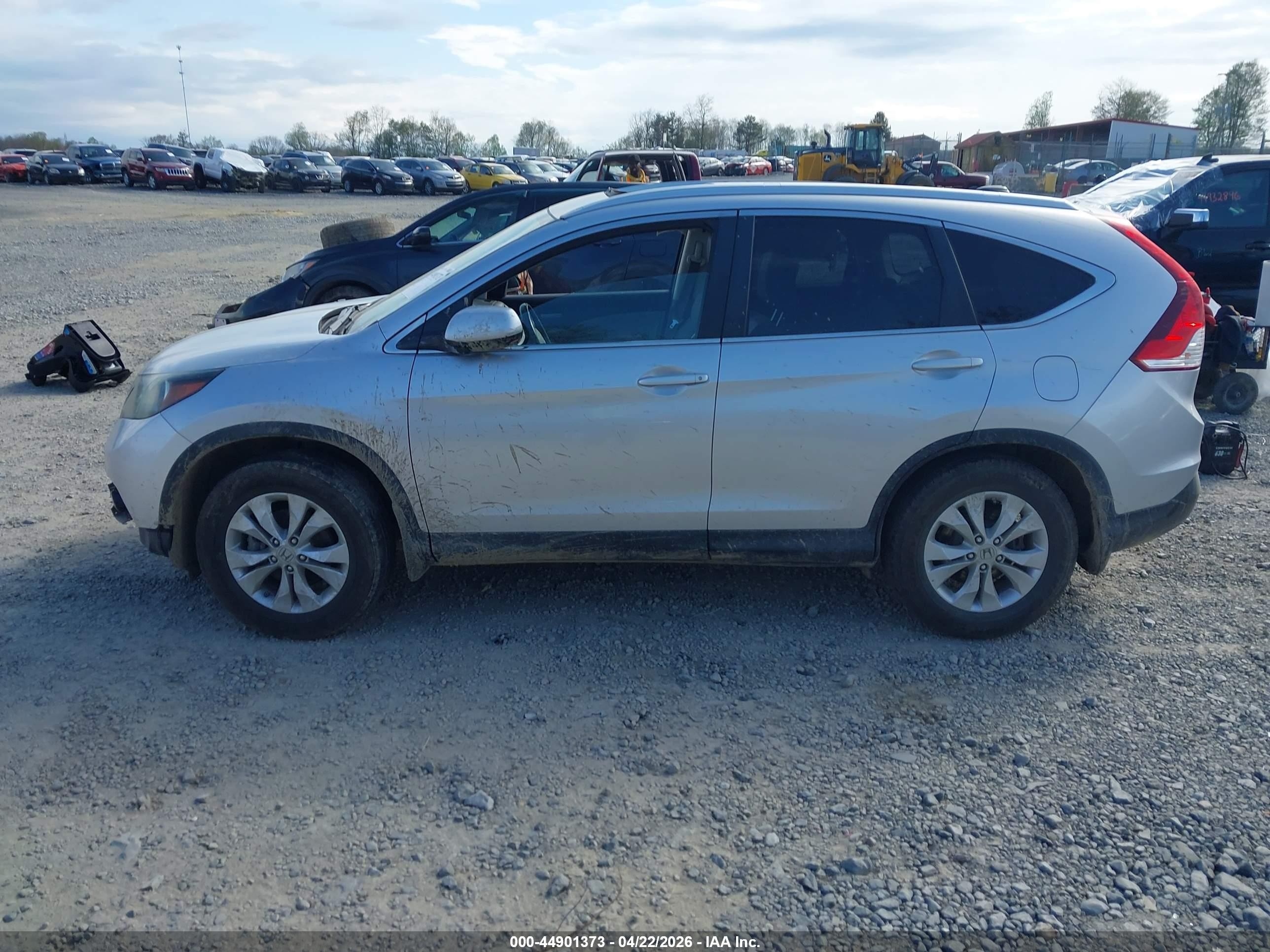 2013 Honda Cr-v Ex-l Silver vin: 2HKRM4H78DH670263