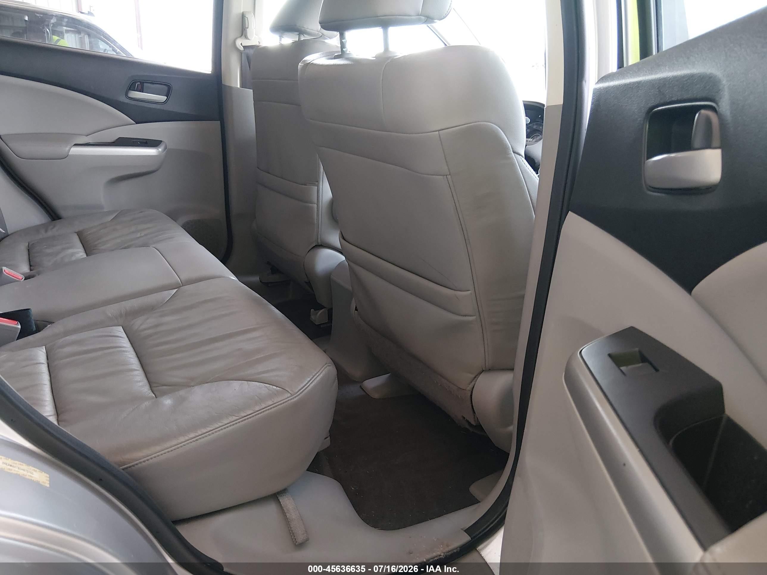 2013 Honda Cr-v Ex-l Silver vin: 2HKRM4H78DH673700