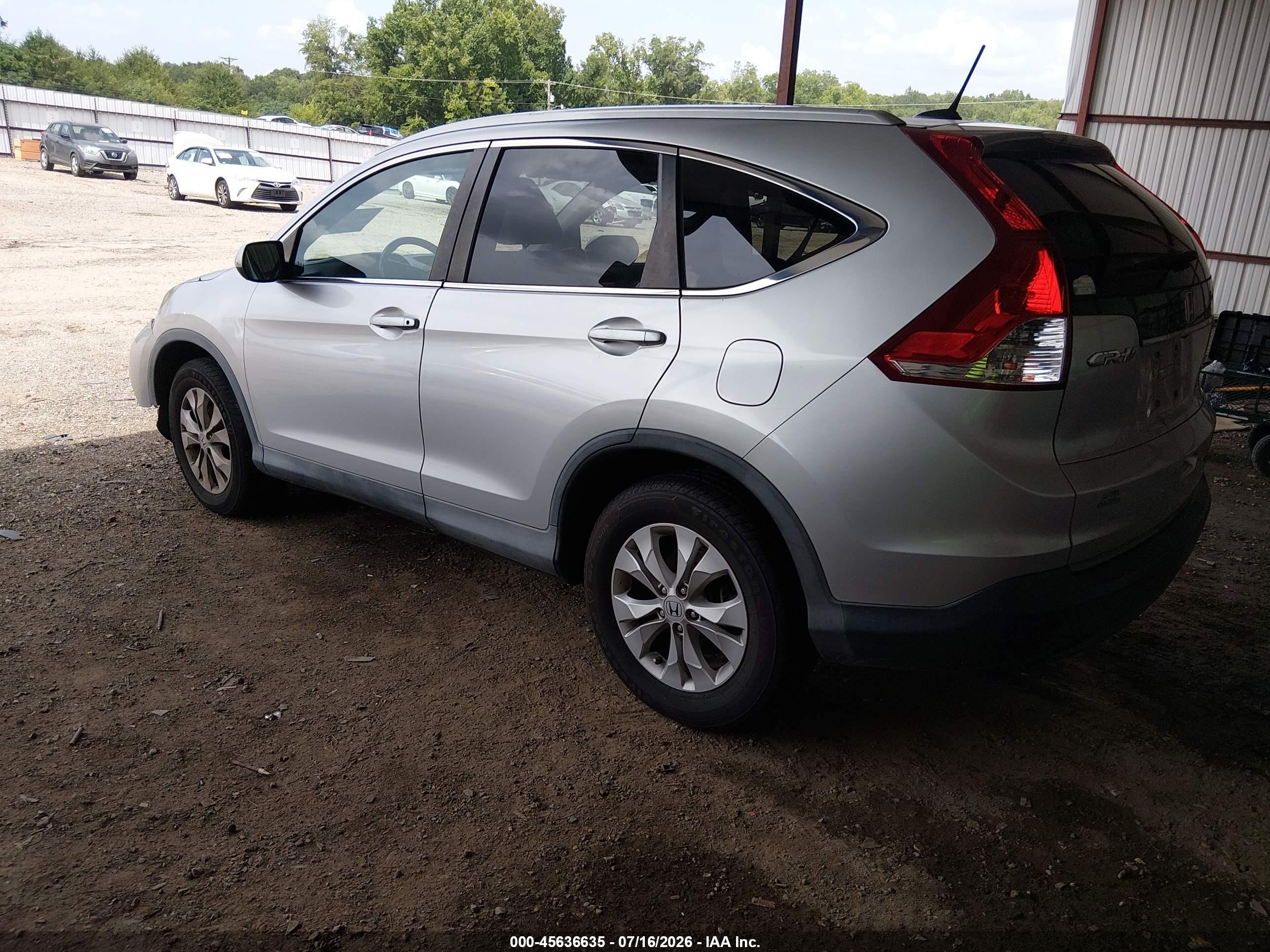 2013 Honda Cr-v Ex-l Silver vin: 2HKRM4H78DH673700