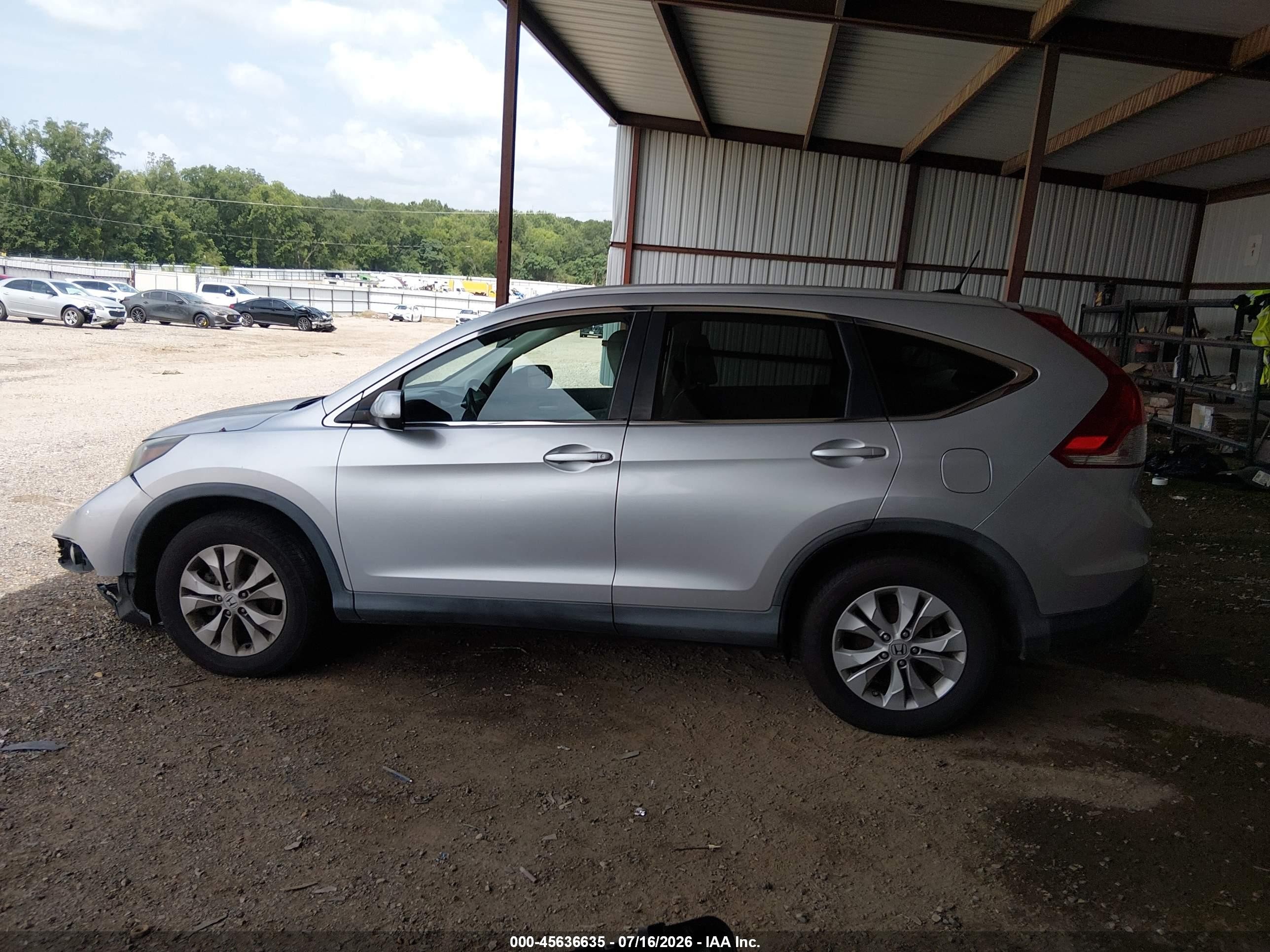 2013 Honda Cr-v Ex-l Silver vin: 2HKRM4H78DH673700