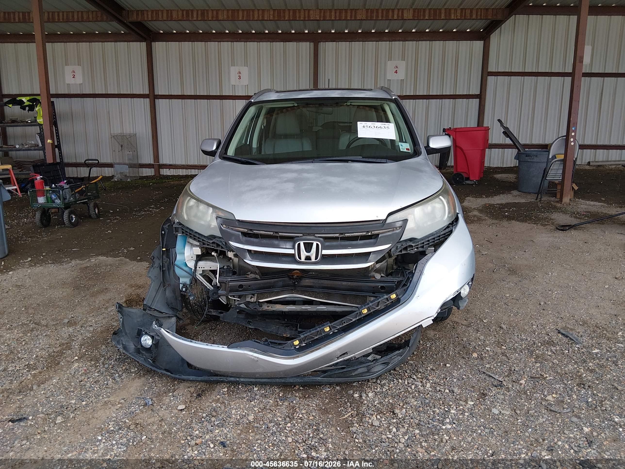 2013 Honda Cr-v Ex-l Silver vin: 2HKRM4H78DH673700
