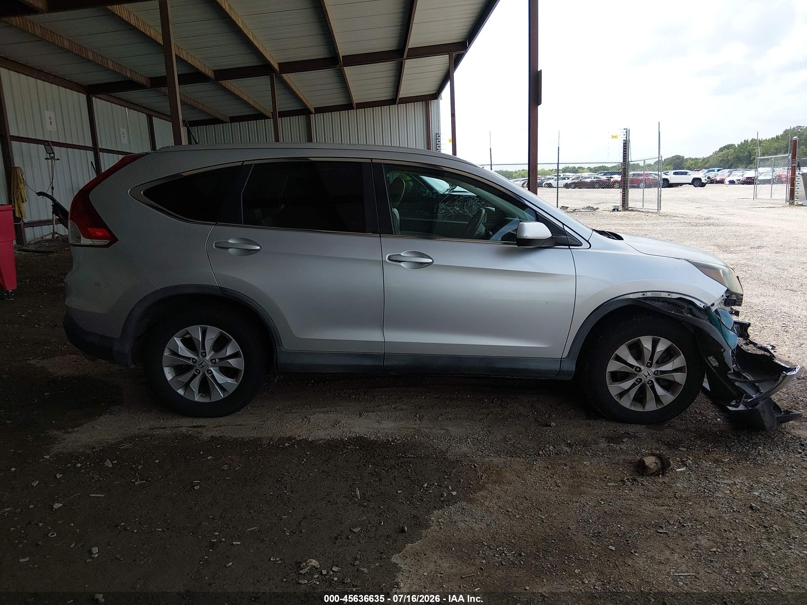 2013 Honda Cr-v Ex-l Silver vin: 2HKRM4H78DH673700