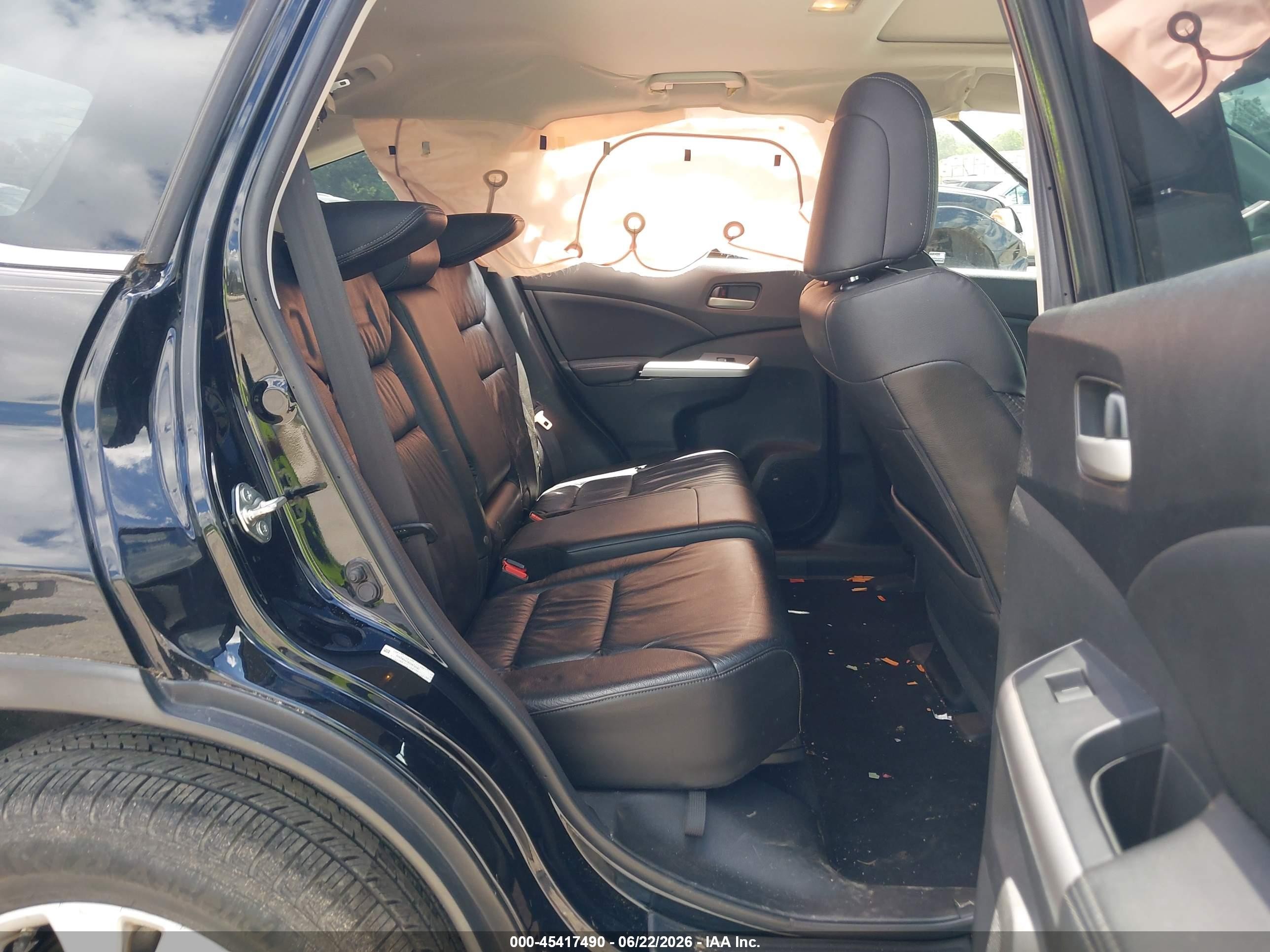 2013 Honda Cr-v Ex-l Black vin: 2HKRM4H78DH674281