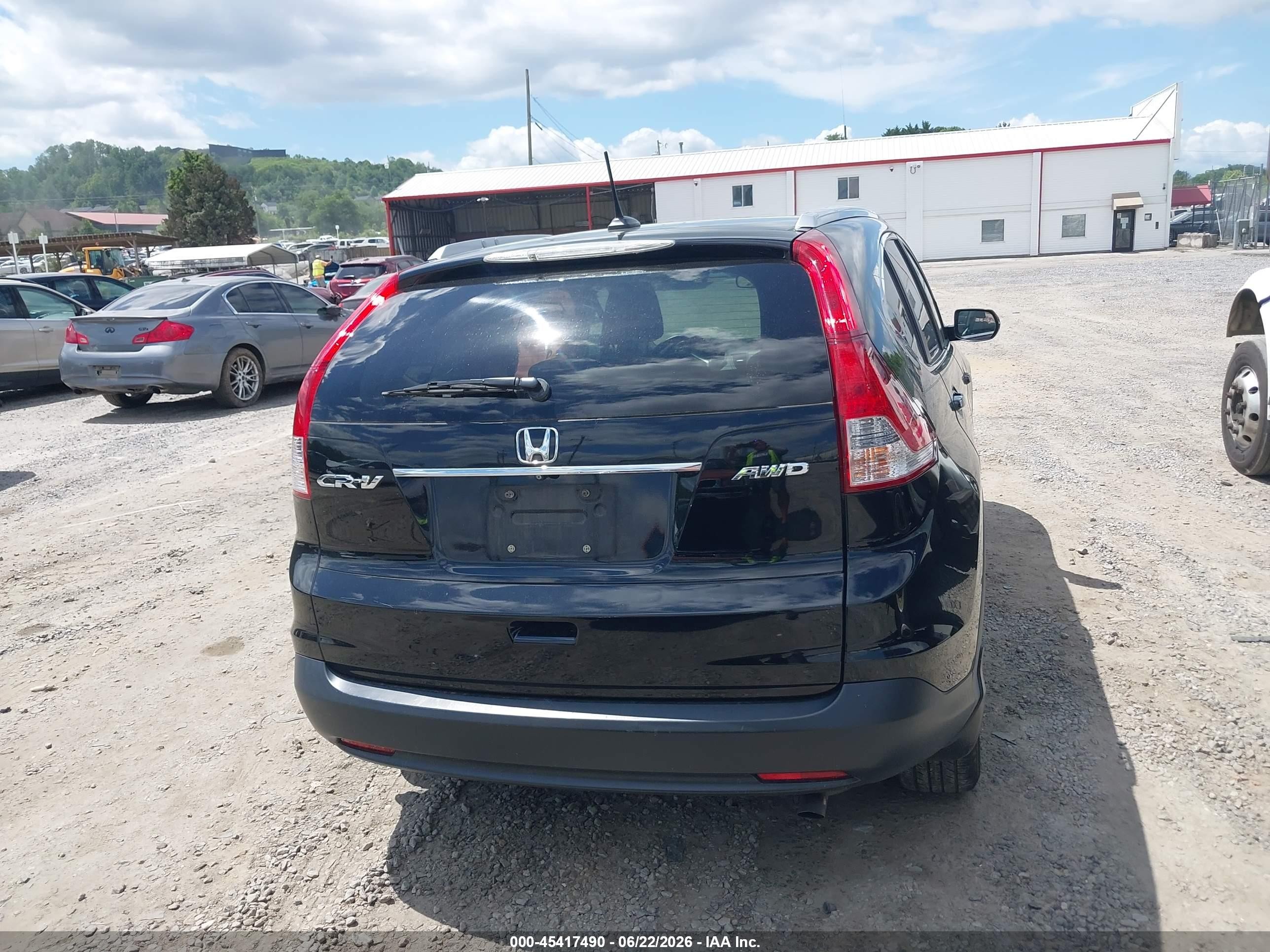 2013 Honda Cr-v Ex-l Black vin: 2HKRM4H78DH674281