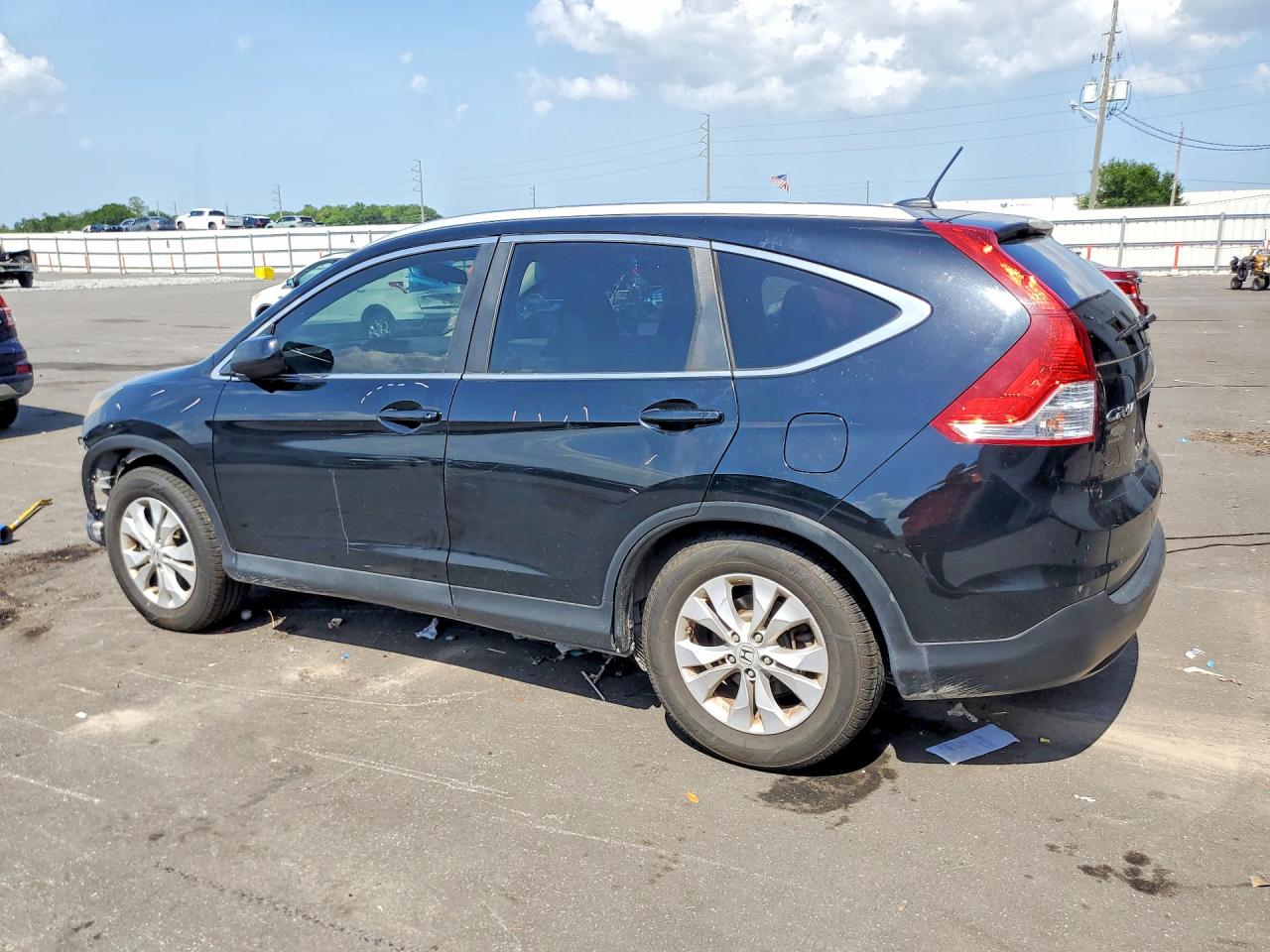 2013 Honda Cr-v Exl Black vin: 2HKRM4H78DH675320