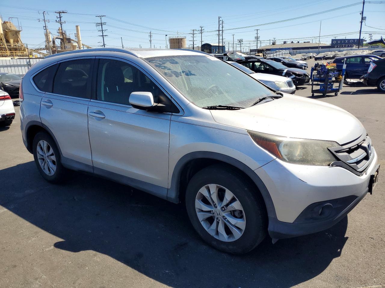 2013 Honda Cr-v Exl Silver vin: 2HKRM4H78DH675348