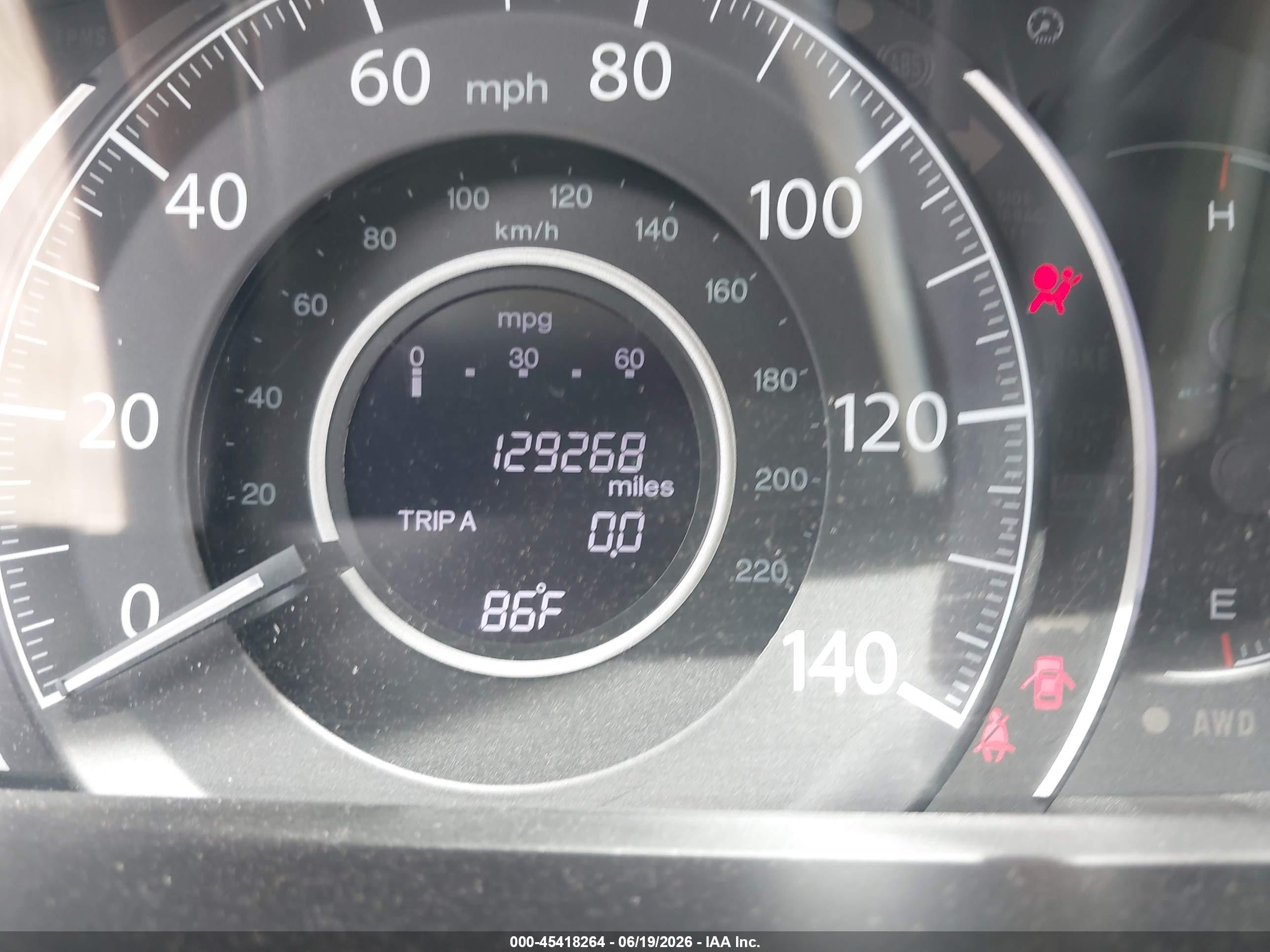 2013 Honda Cr-v Ex-l Синий vin: 2HKRM4H78DH686866