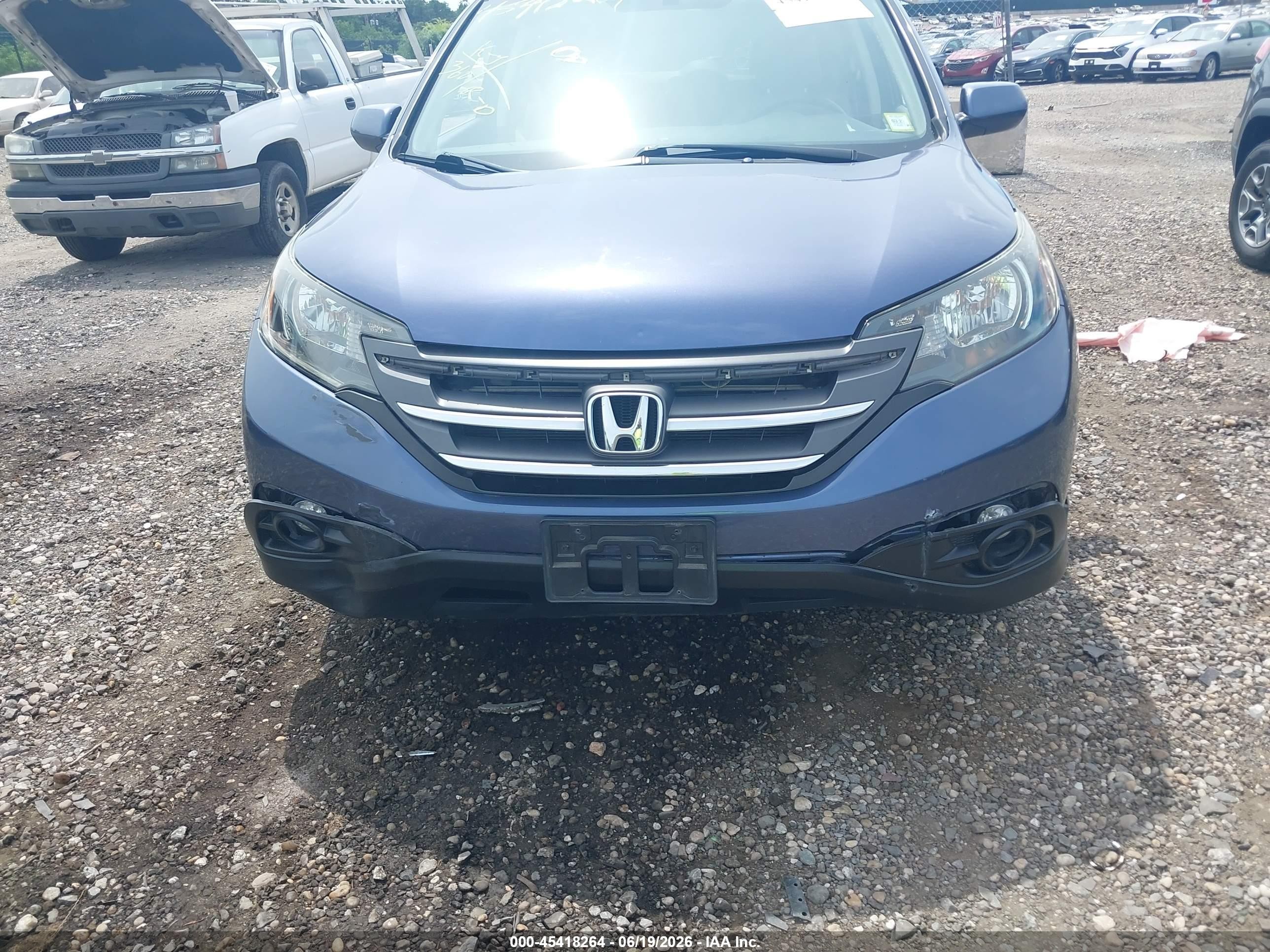 2013 Honda Cr-v Ex-l Синий vin: 2HKRM4H78DH686866
