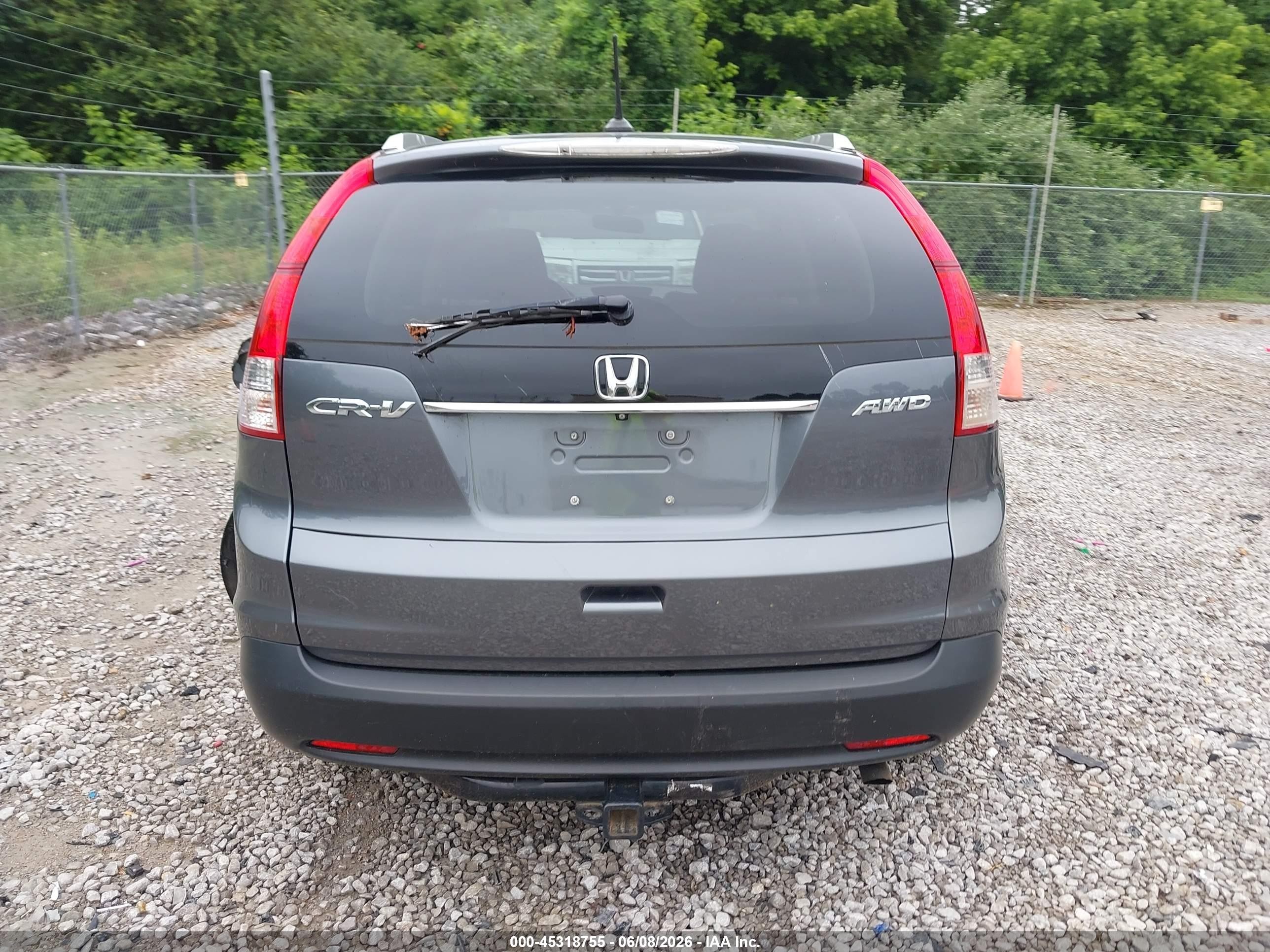 2014 Honda Cr-v Ex-l Gray vin: 2HKRM4H78EH600716