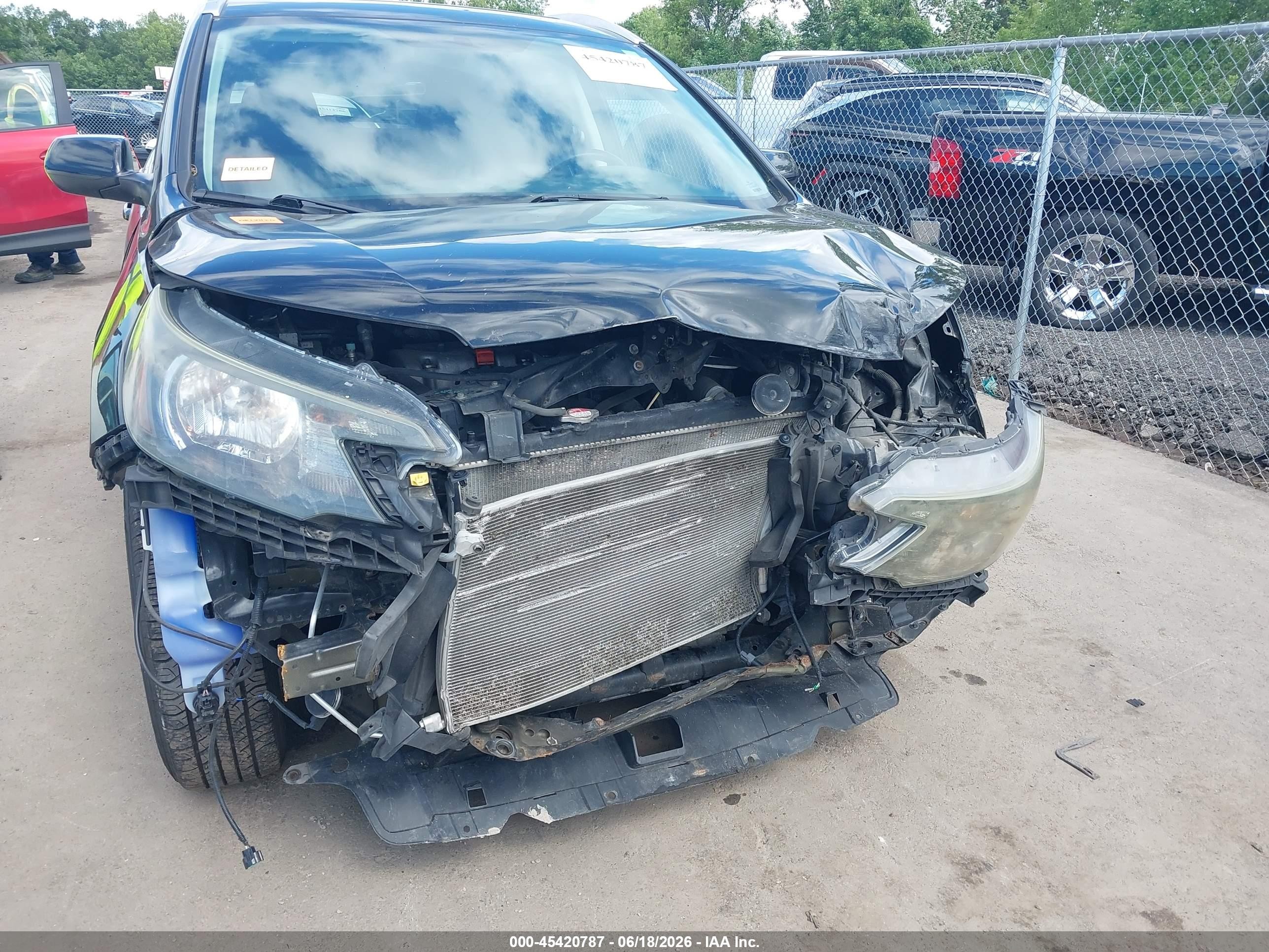 2014 Honda Cr-v Ex-l Black vin: 2HKRM4H78EH608699