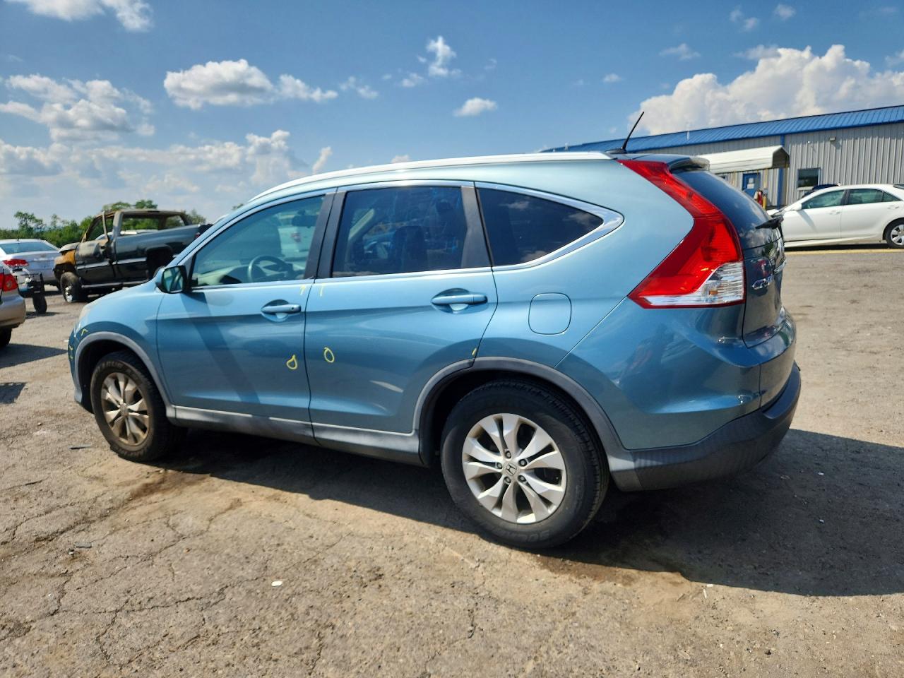 2014 Honda Cr-v Exl Teal vin: 2HKRM4H78EH611022