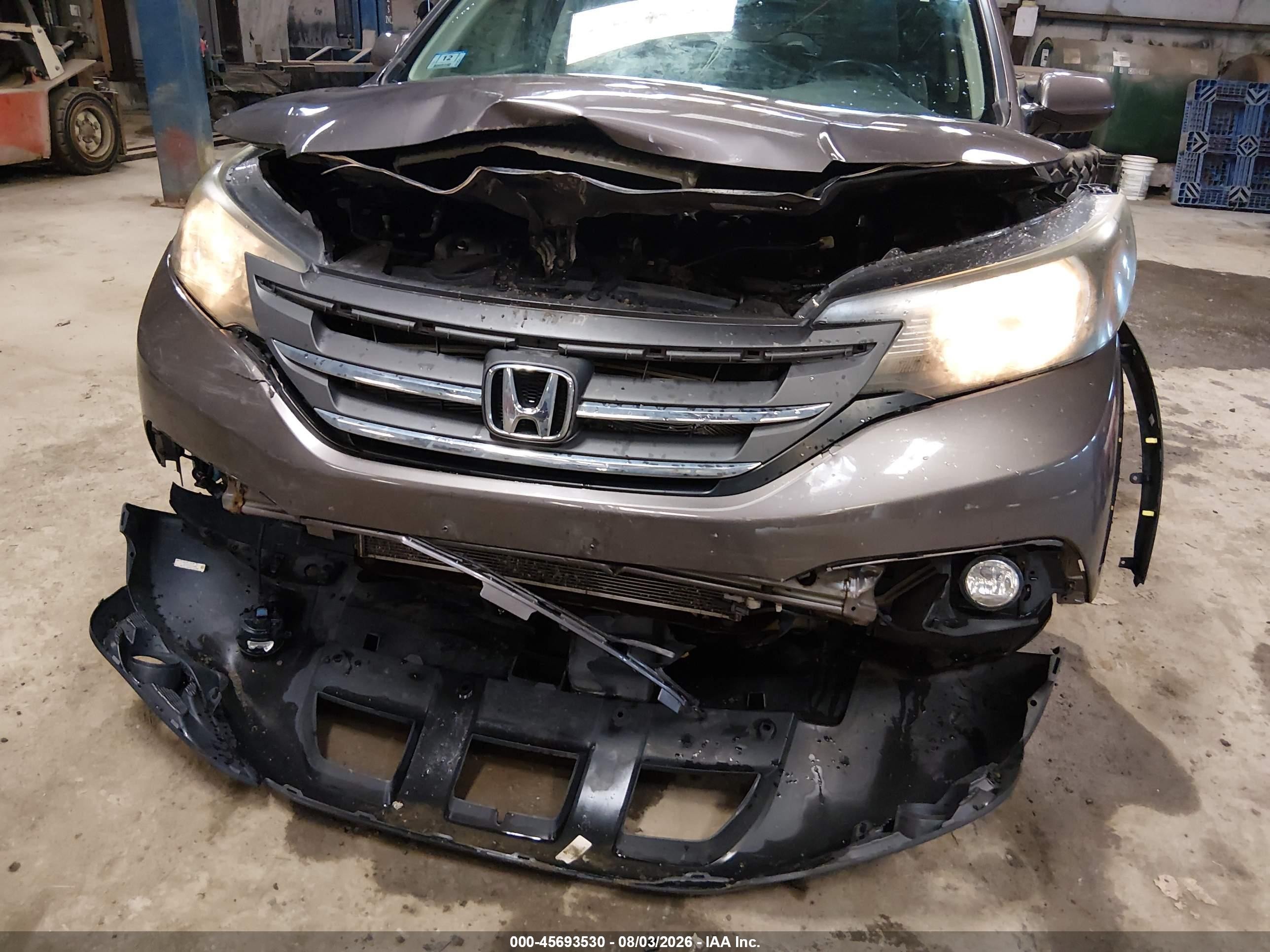 2014 Honda Cr-v Ex-l Gray vin: 2HKRM4H78EH630282