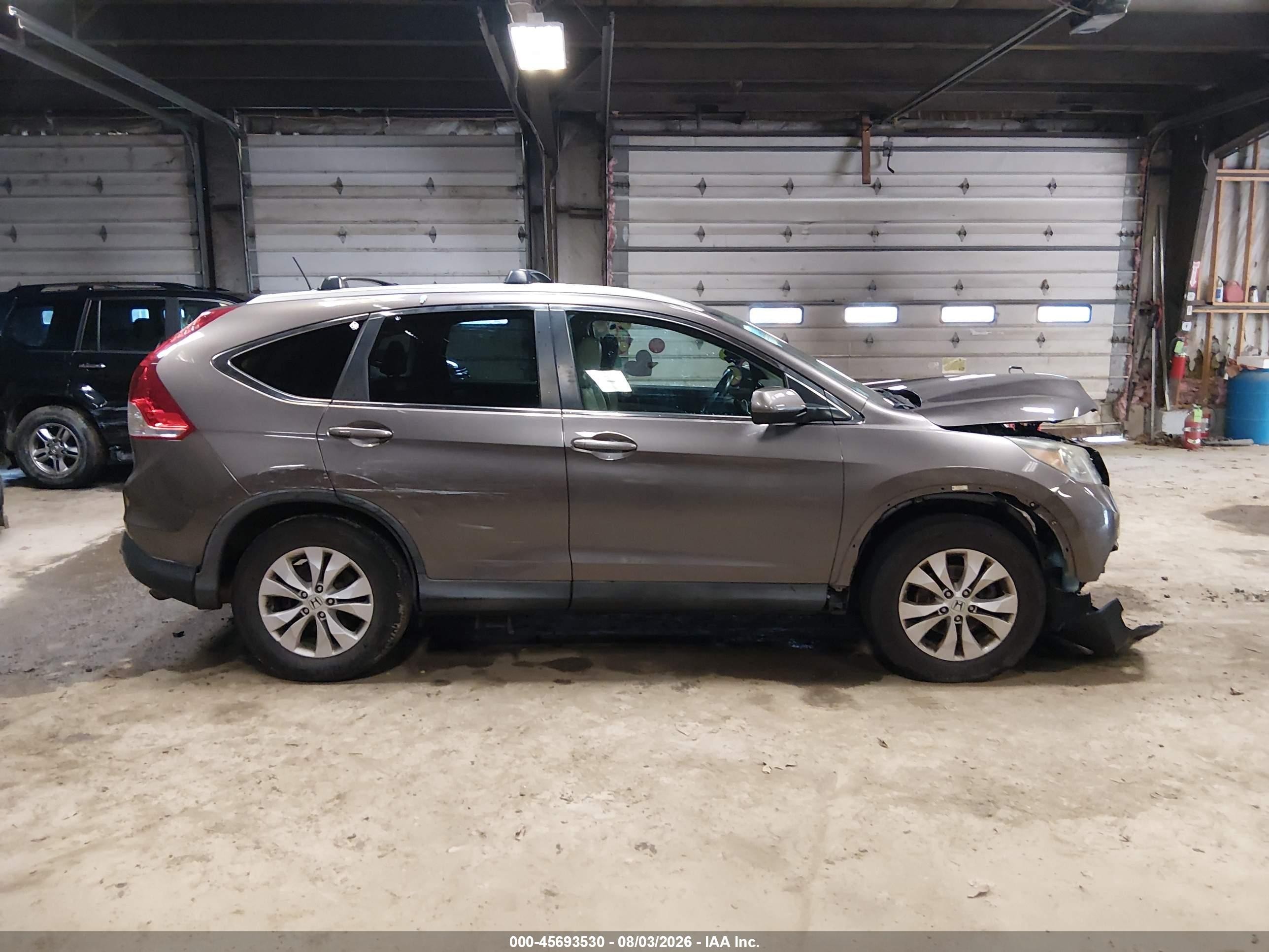 2014 Honda Cr-v Ex-l Gray vin: 2HKRM4H78EH630282
