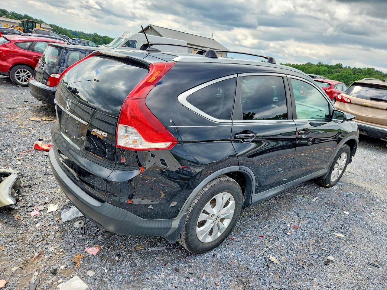 2014 Honda Cr-v Exl Черный vin: 2HKRM4H78EH632596