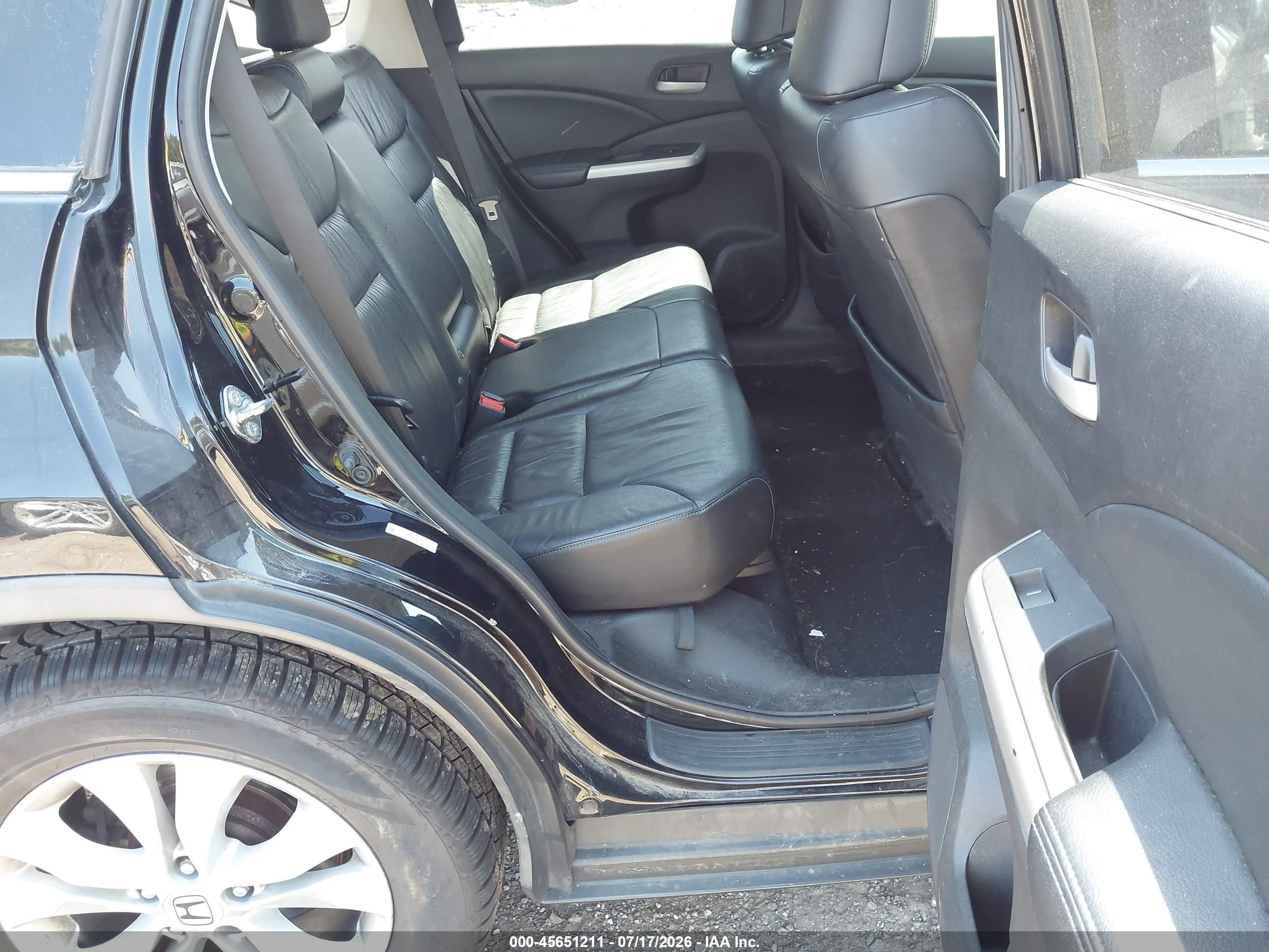 2014 Honda Cr-v Ex-l Black vin: 2HKRM4H78EH655229