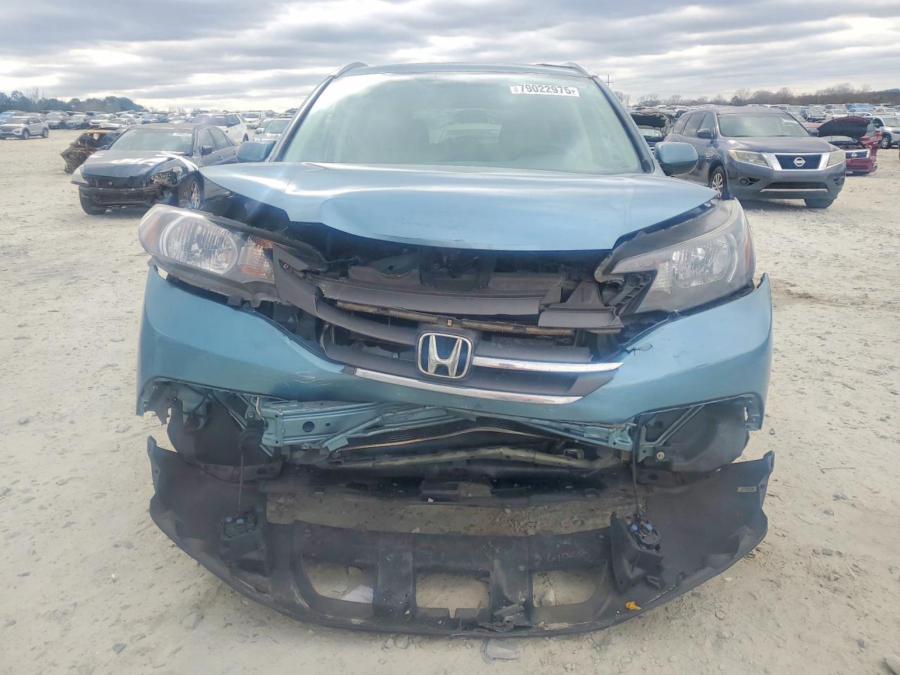 2014 Honda Cr-v Exl Blue vin: 2HKRM4H78EH668451