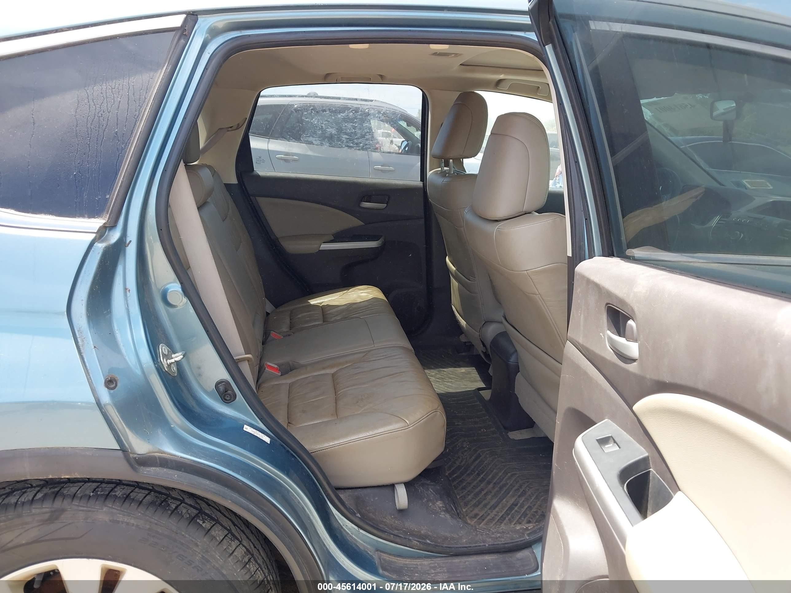 2014 Honda Cr-v Ex-l Light Blue vin: 2HKRM4H78EH674301