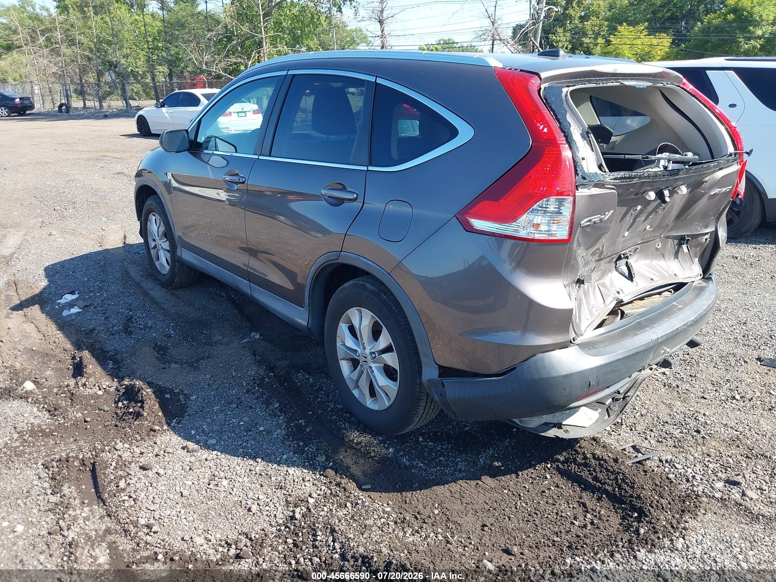 2014 Honda Cr-v Ex-l Brown vin: 2HKRM4H78EH681202