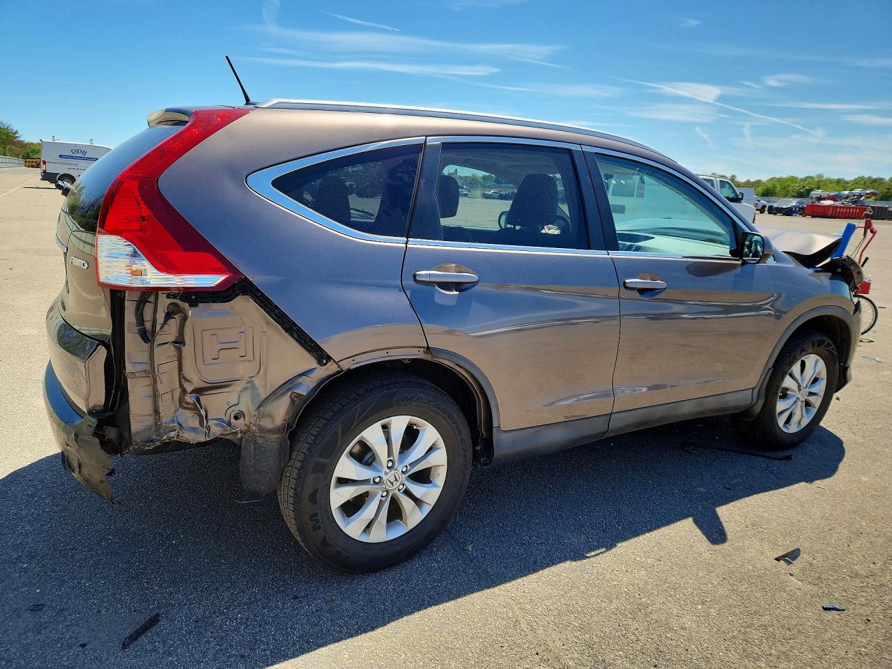 2014 Honda Cr-v Exl Gray vin: 2HKRM4H78EH699277