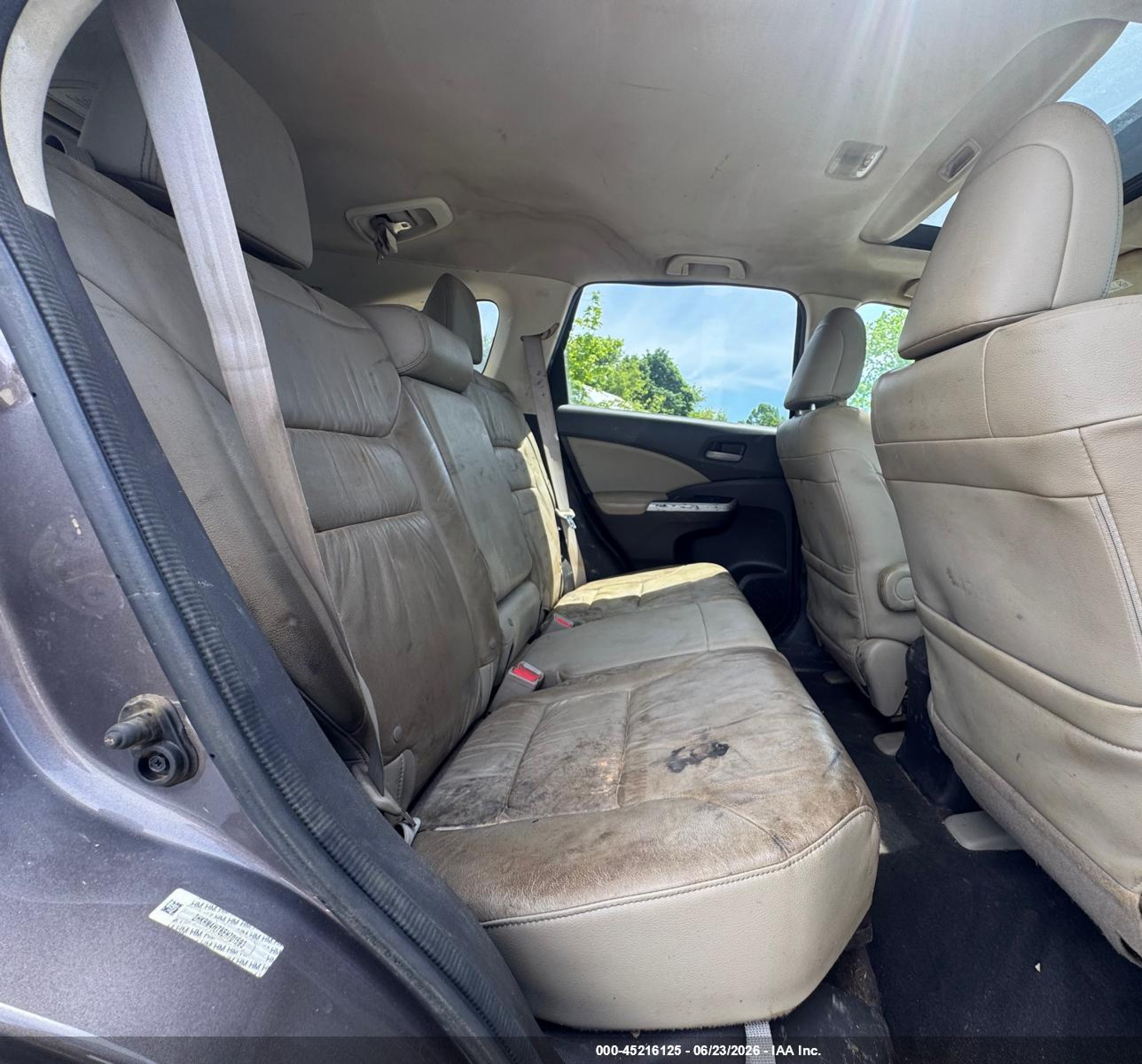 2014 Honda Cr-v Ex-l Brown vin: 2HKRM4H78EH701593