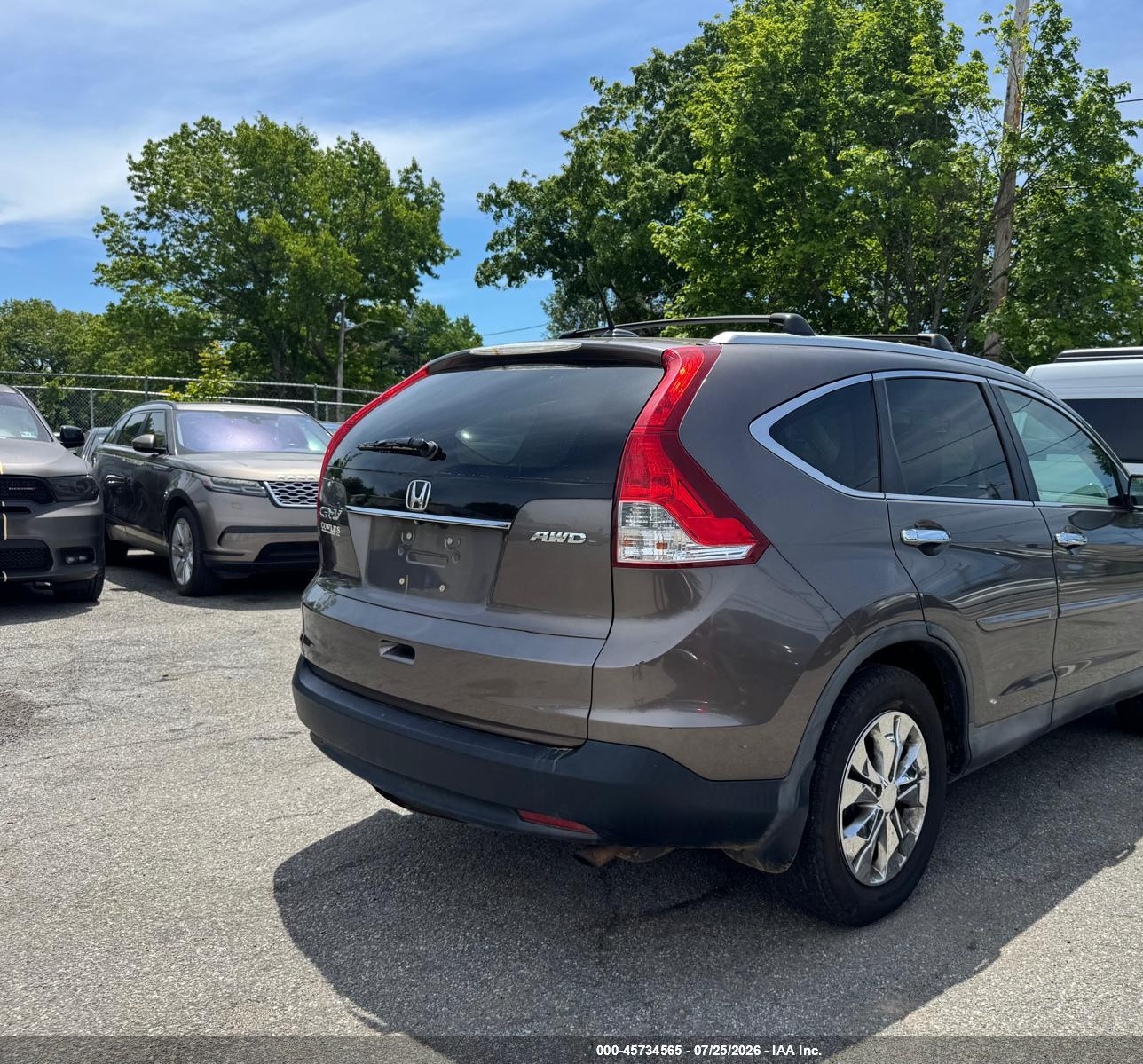 2014 Honda Cr-v Ex-l Brown vin: 2HKRM4H78EH701593