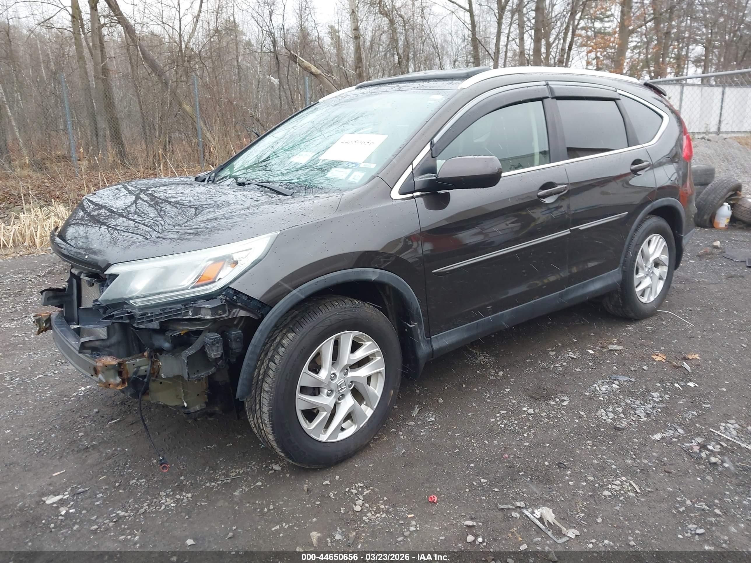 2015 Honda Cr-v Ex-l Brown vin: 2HKRM4H78FH609420