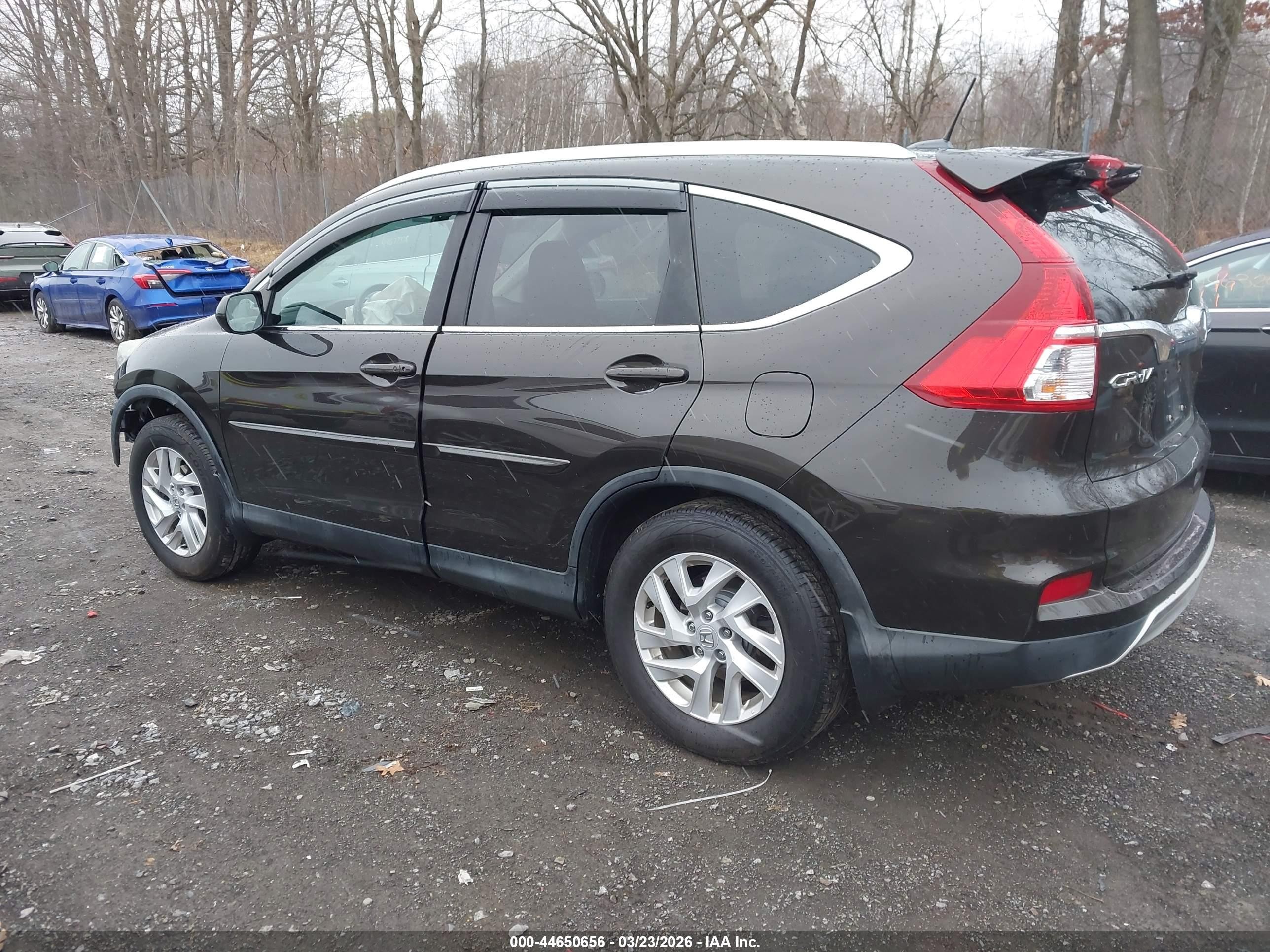 2015 Honda Cr-v Ex-l Brown vin: 2HKRM4H78FH609420