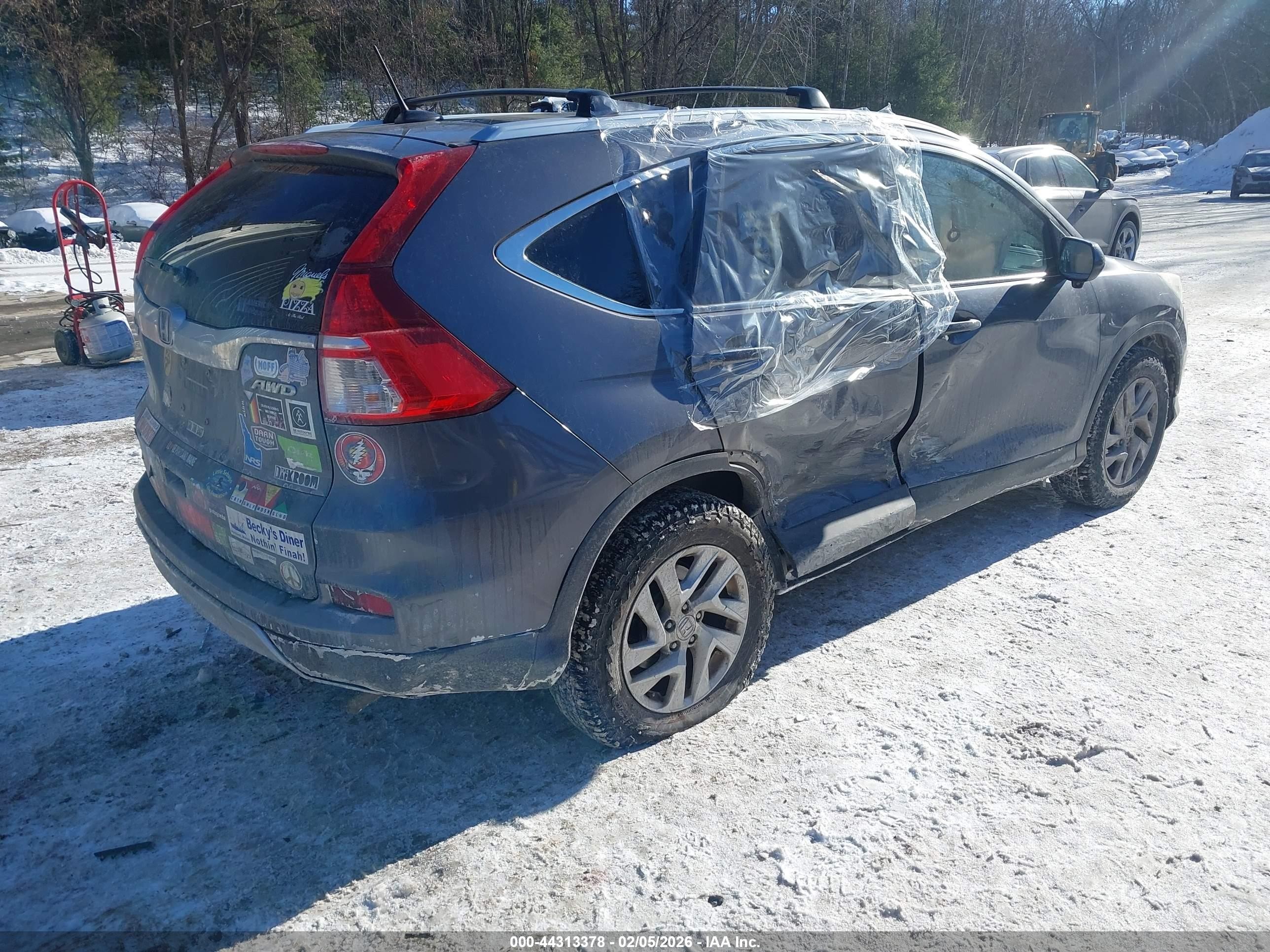 2015 Honda Cr-v Ex-l Серый vin: 2HKRM4H78FH611636