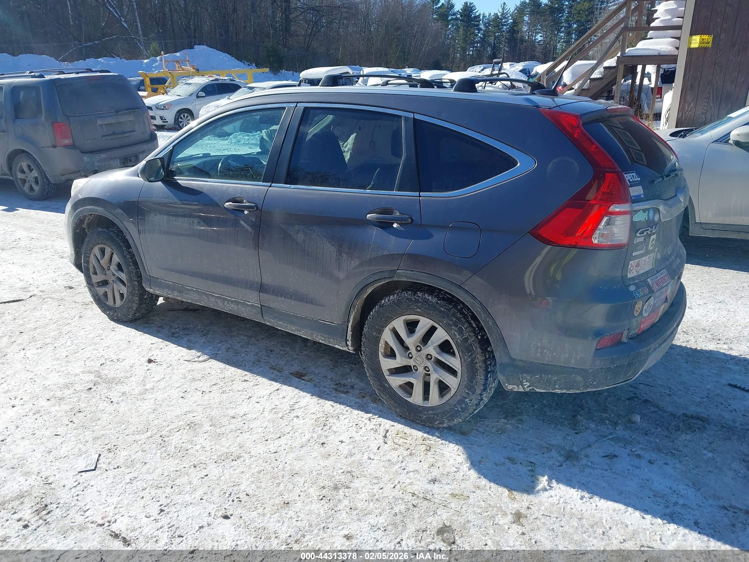 2015 Honda Cr-v Ex-l Серый vin: 2HKRM4H78FH611636