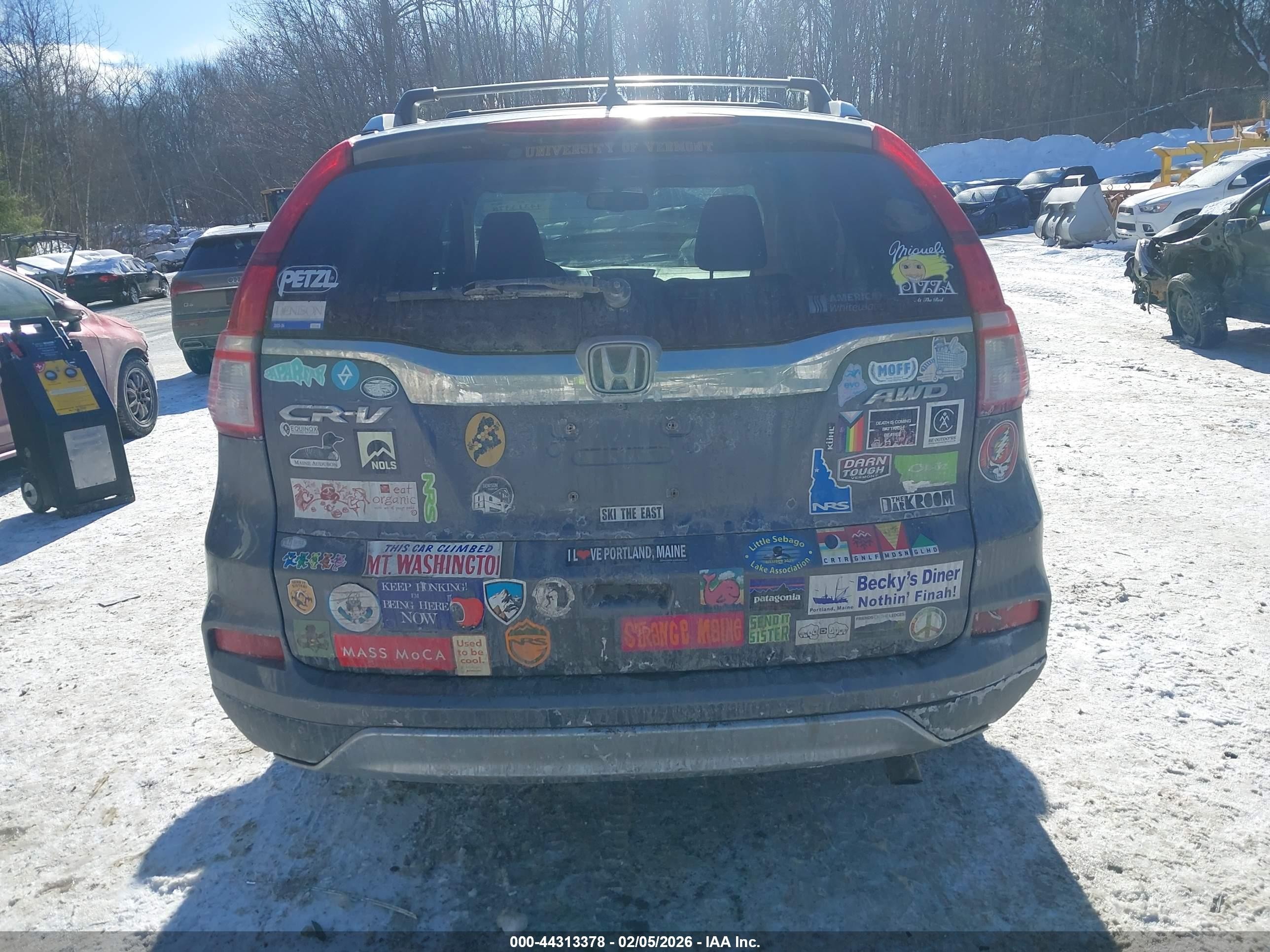2015 Honda Cr-v Ex-l Серый vin: 2HKRM4H78FH611636