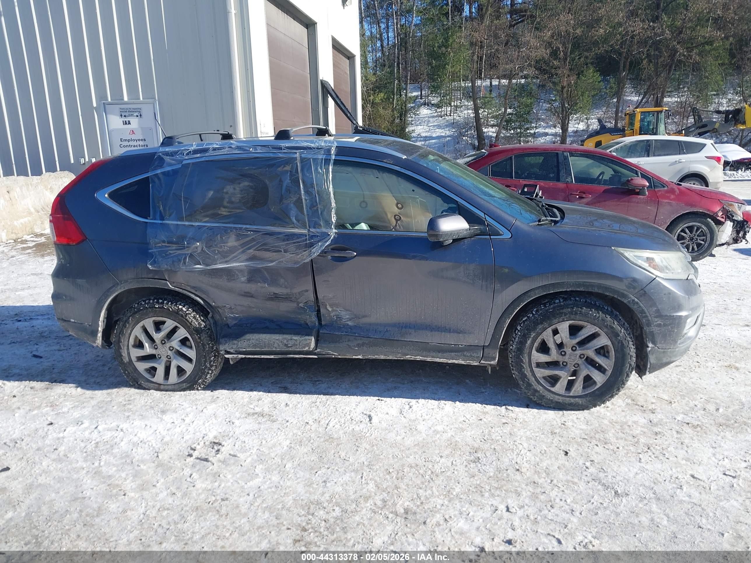 2015 Honda Cr-v Ex-l Серый vin: 2HKRM4H78FH611636