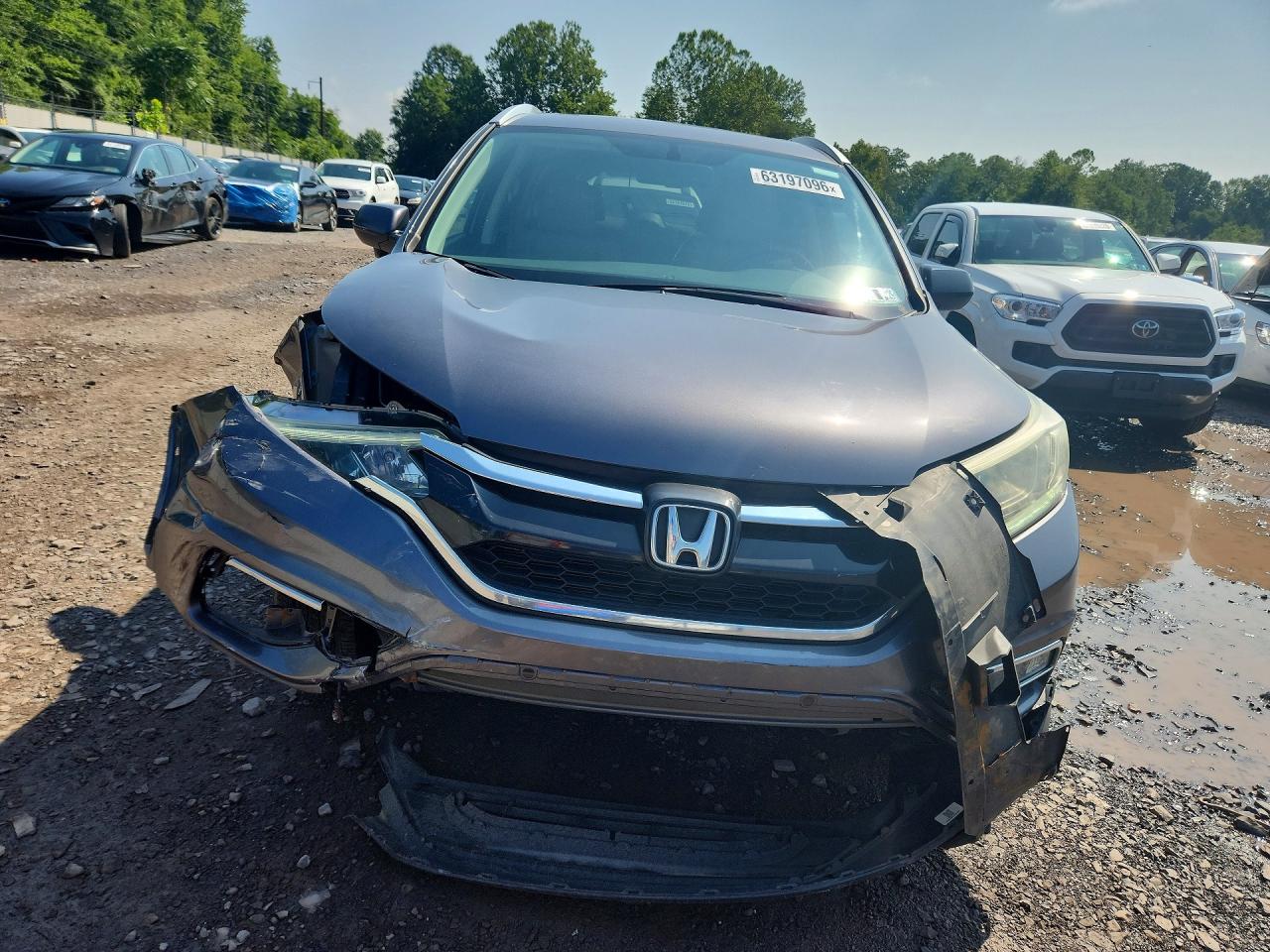 2015 Honda Cr-v Exl Gray vin: 2HKRM4H78FH615962